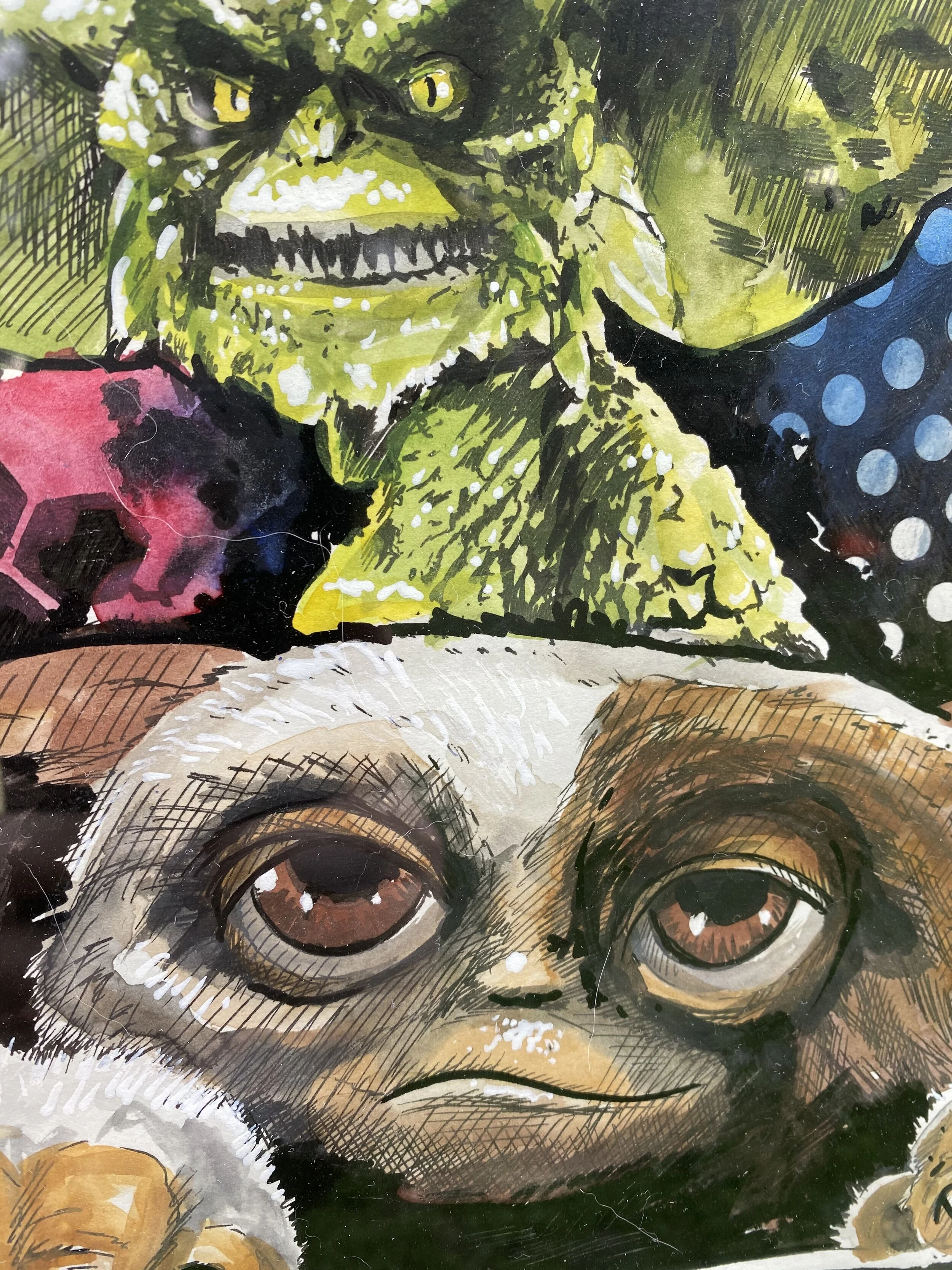 GREMLINS Original Watercolor Painting