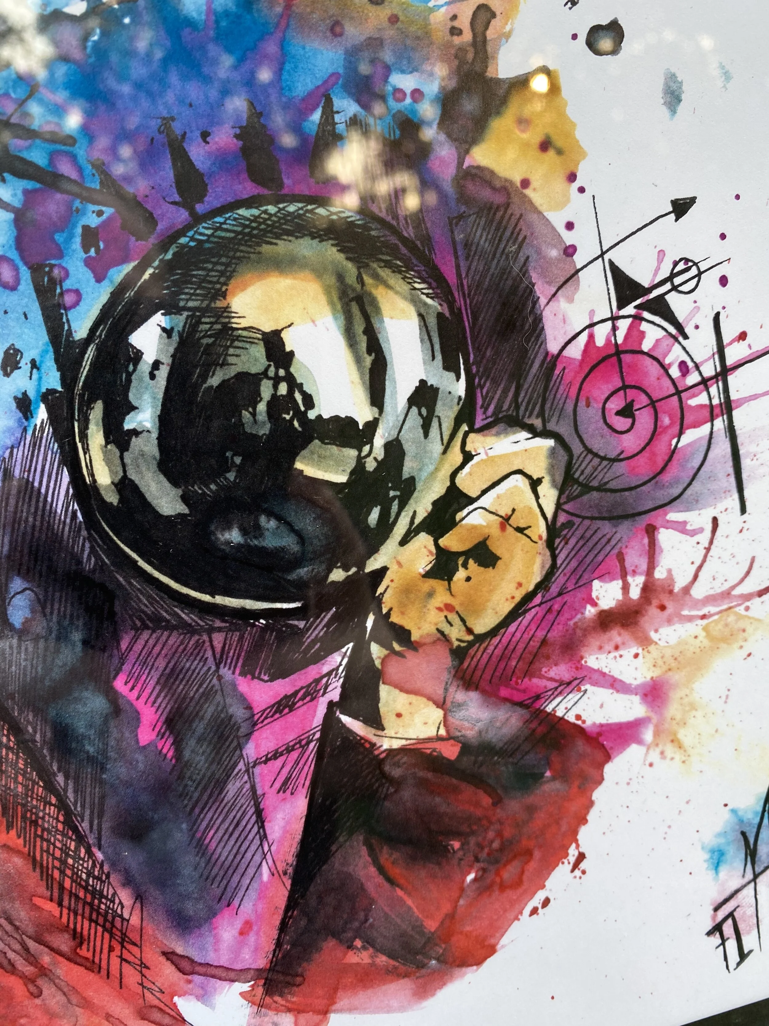 ESCHER  Original Watercolor Painting (Print)