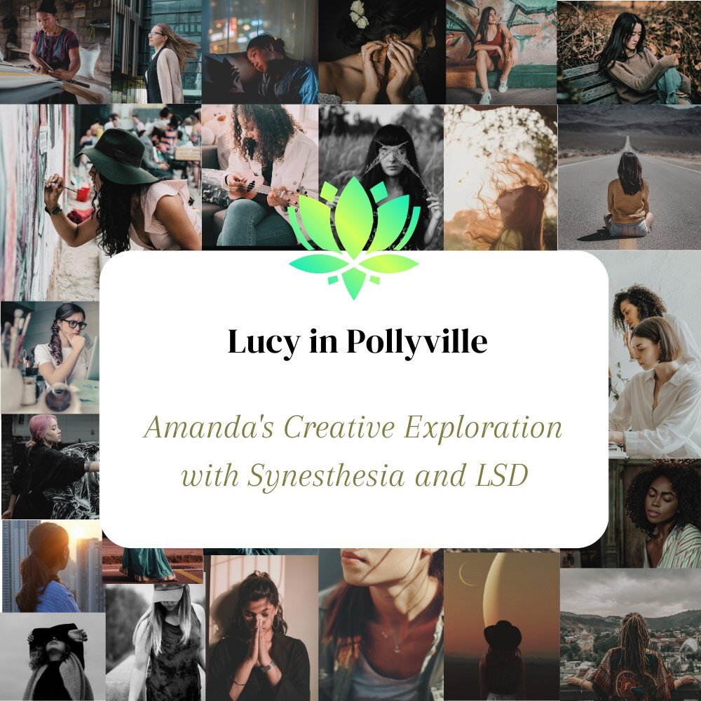 Amanda's journey with lucy, creativity and synesthesia is a story you don't want to miss. Working with altered states to enhance her creative expression, she explores the lives of characters from her latest film project 'The Pandemic in Pollyville' 
