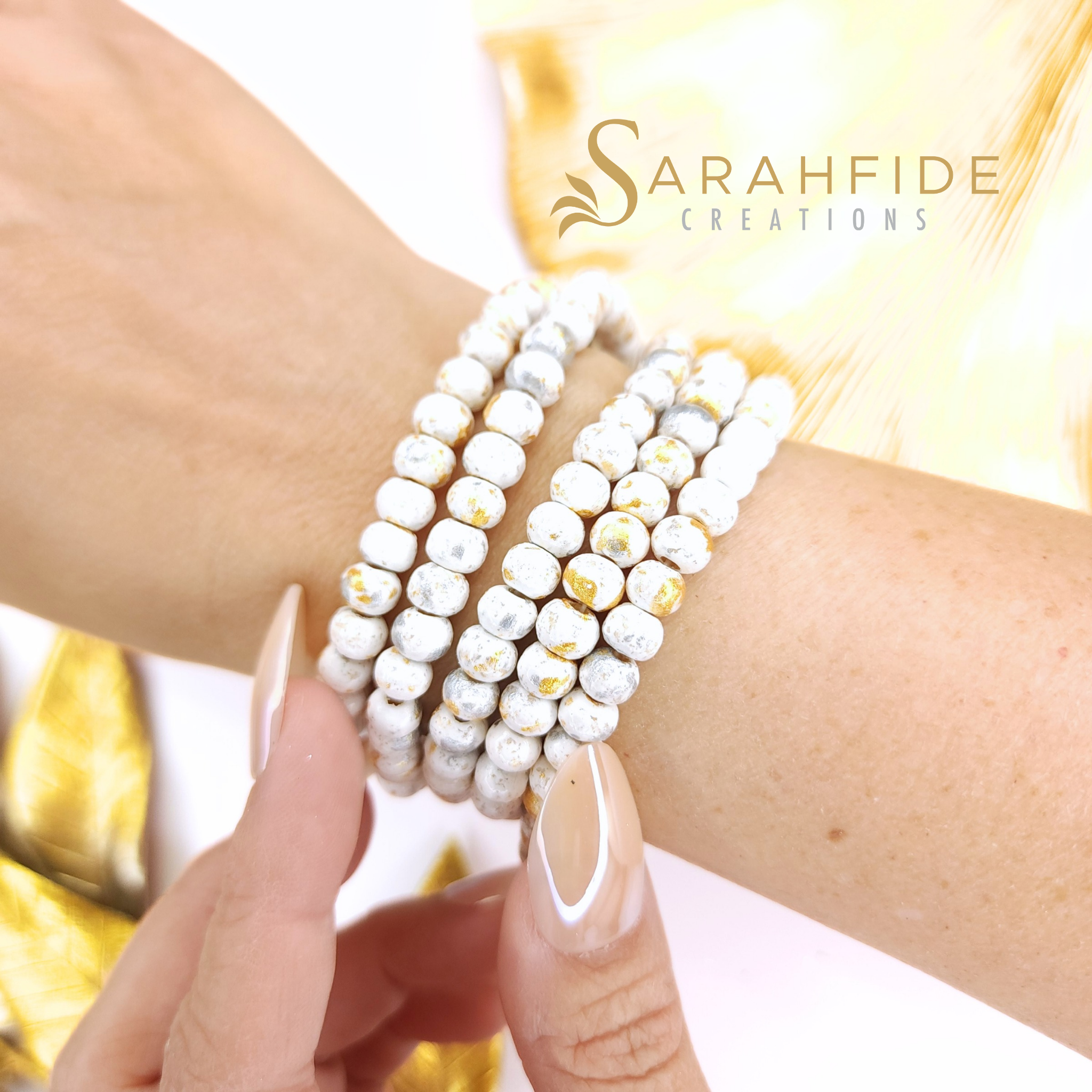 White Lux Vera Necklace/Bracelet Combo