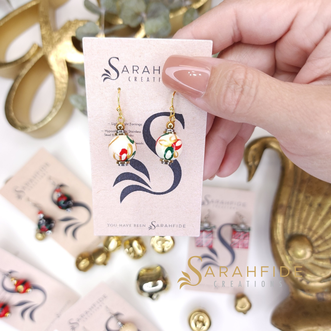 We'll have a Floral Christmas Shy Dangle Earrings