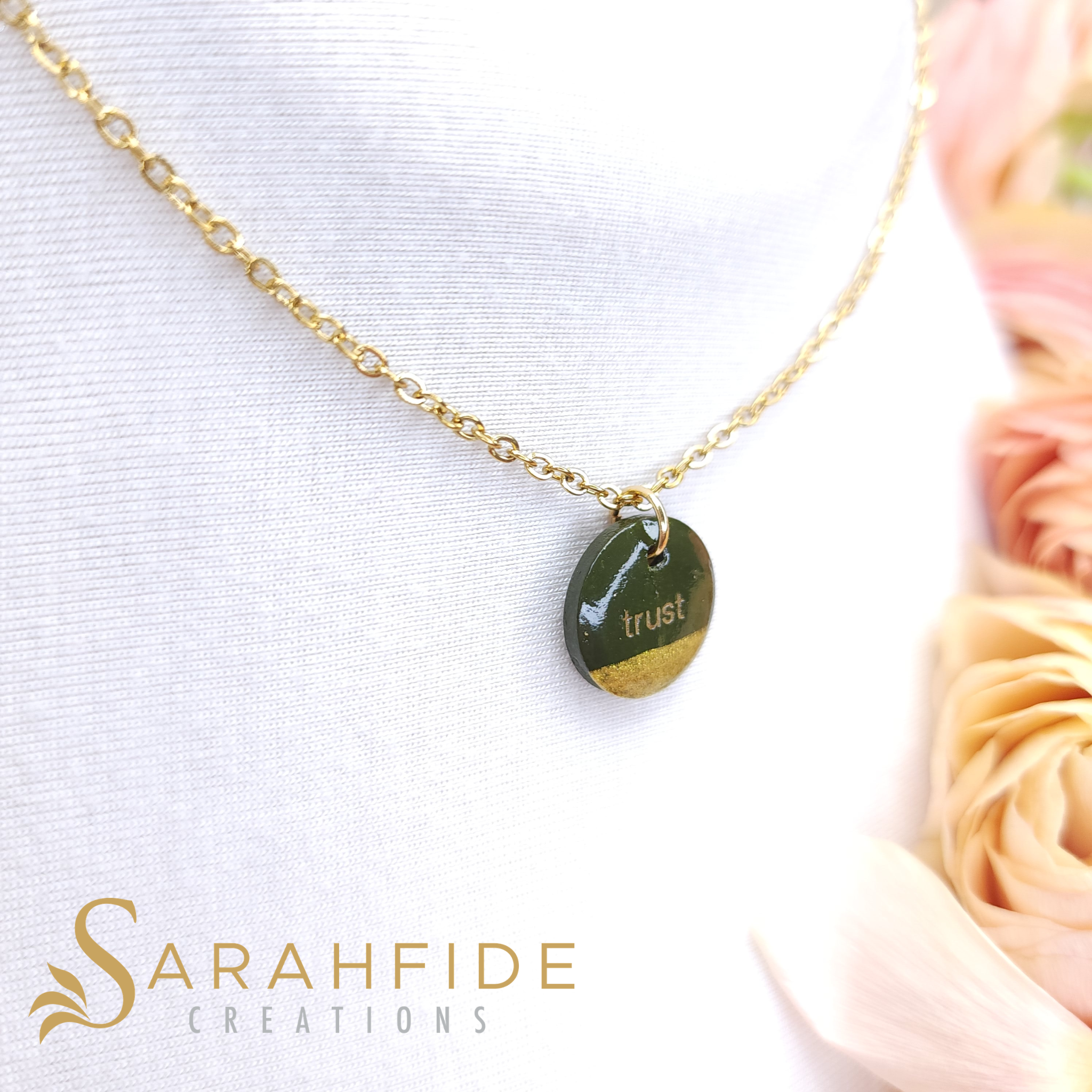 Olive Trust Charming Charm Necklace