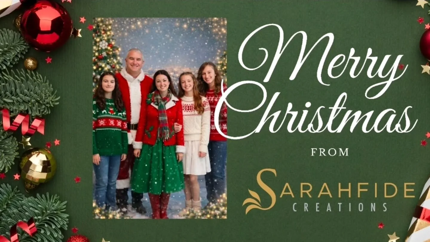 I had AI generate this fun Christmas image, because if I wasn&rsquo;t so busy painting every single bead, I might have had time for a real Christmas photo 😂

So this is me and my team (aka my family♡) wishing you a very Merry Christmas! 🎄

And just