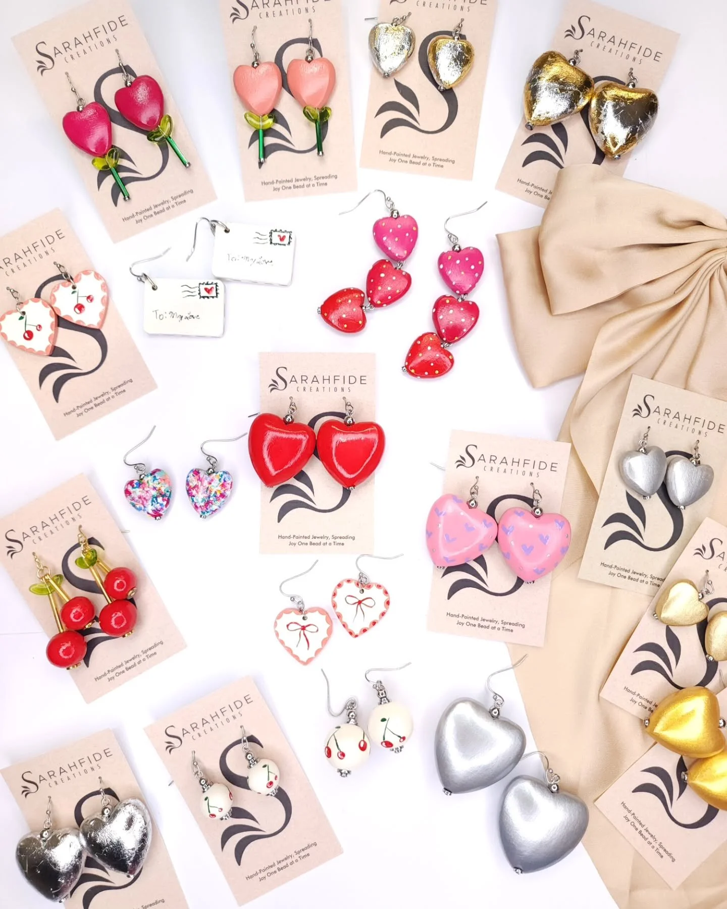 How do you choose when they are this adorable?!! 
I can't choose just one! 🤩

Painting 🍒🎀❤️✉️ is my new favorite thing!♡

Everything is on the site (fyi: I'm still adding pictures- so you can see angles). 

Free shipping ♡ painted by me, made with