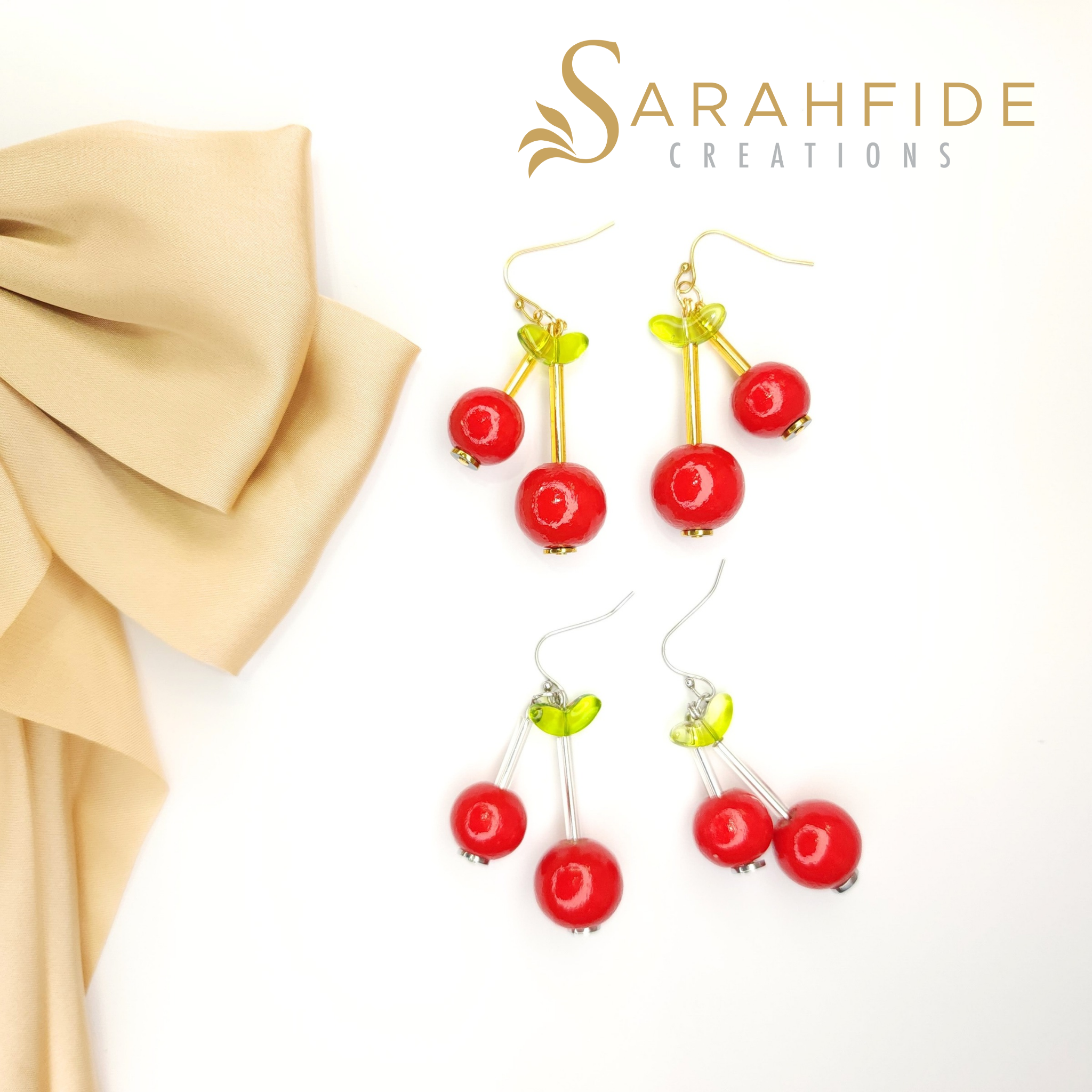 Cherry Blossom Lane Cherry Dangle Earrings