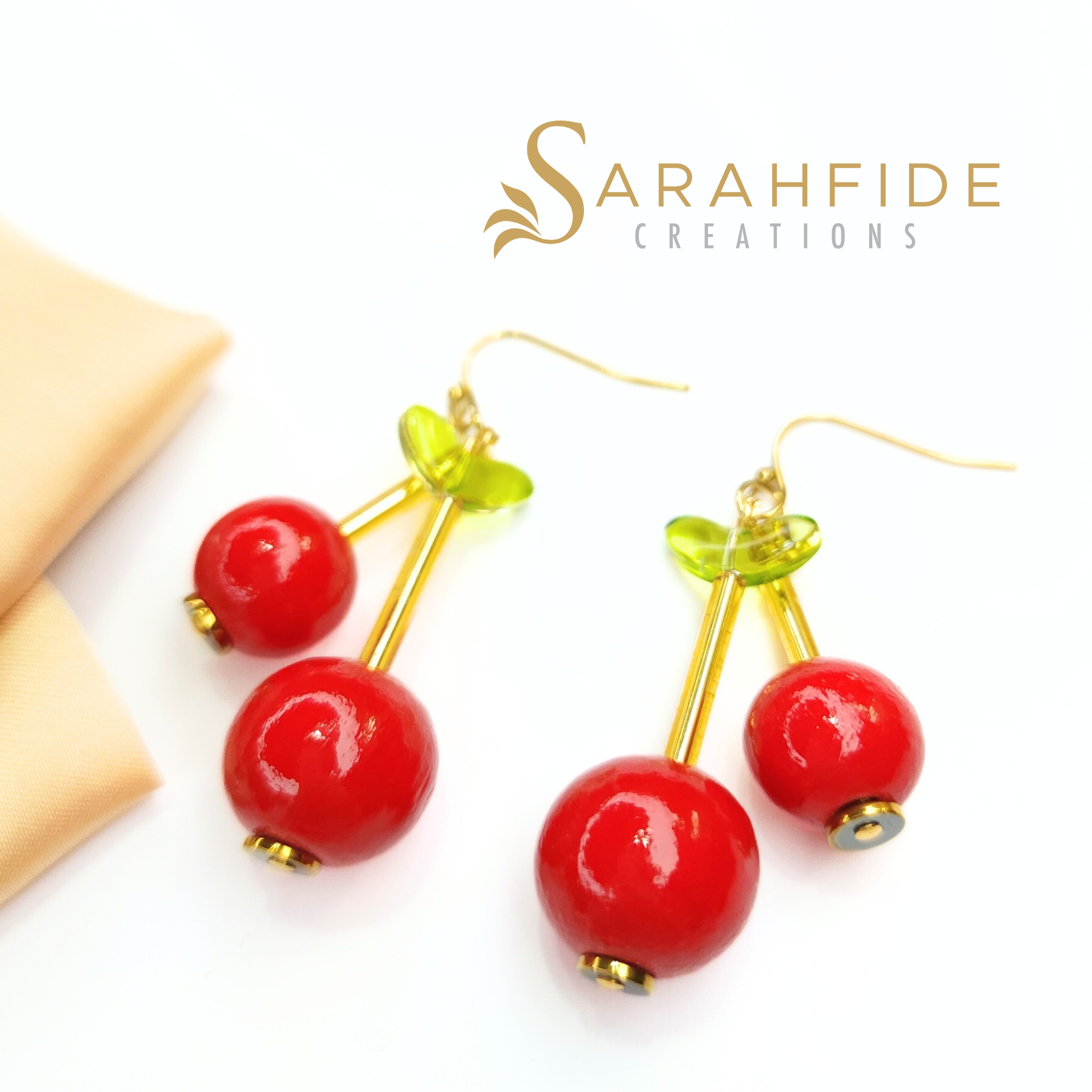 Cherry Blossom Lane Cherry Dangle Earrings