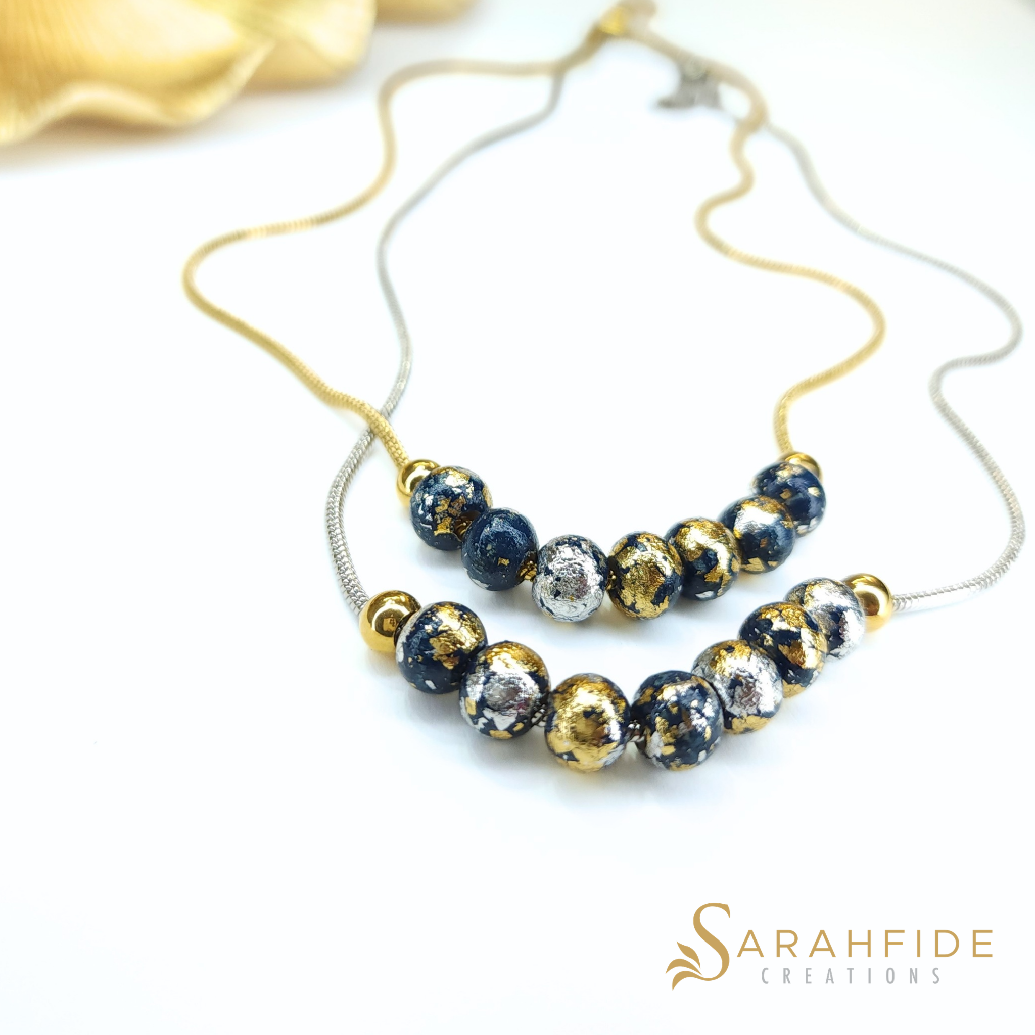 Navy Blue Sparkle DelMar Necklace