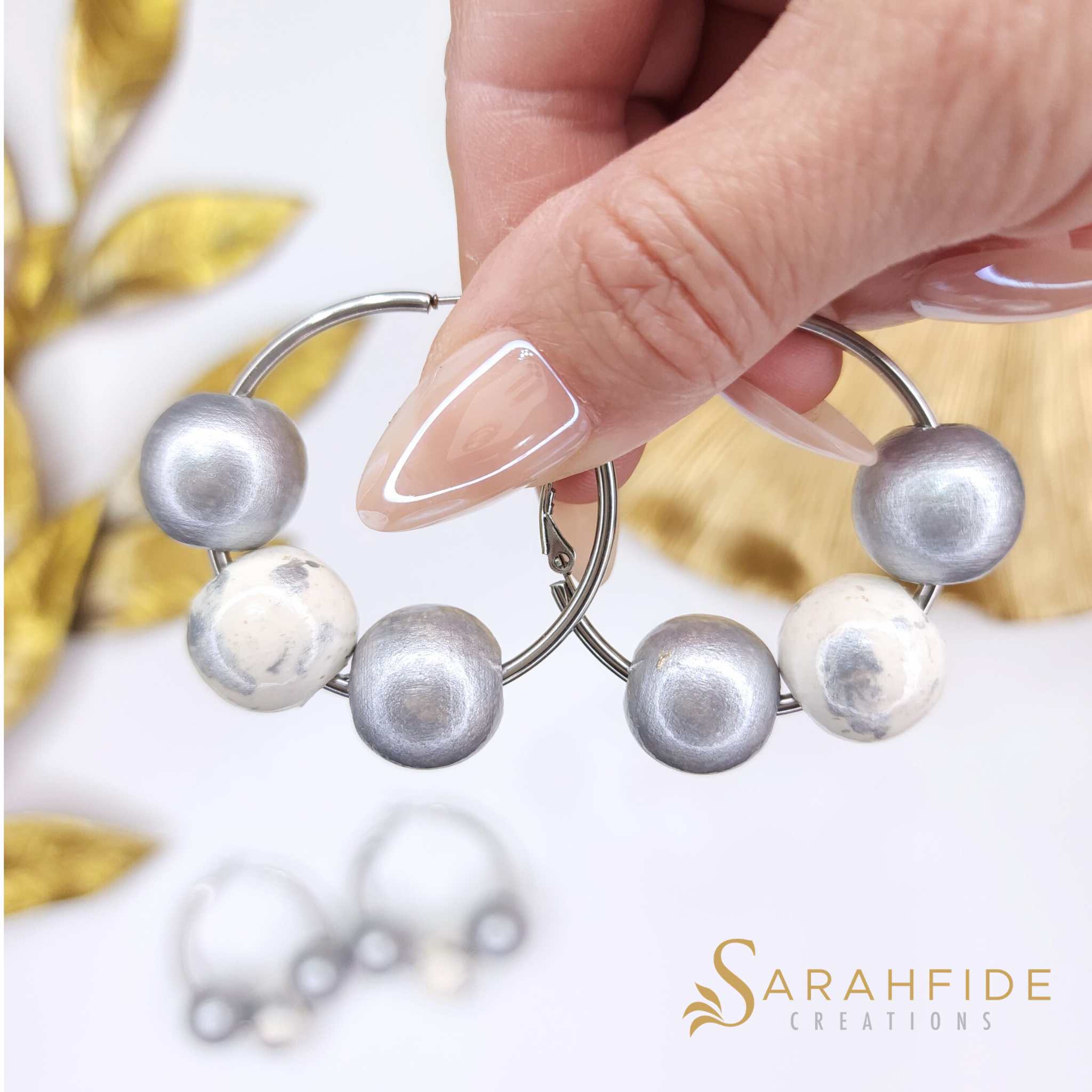 Silver Lux Trilogy Hoop Earrings