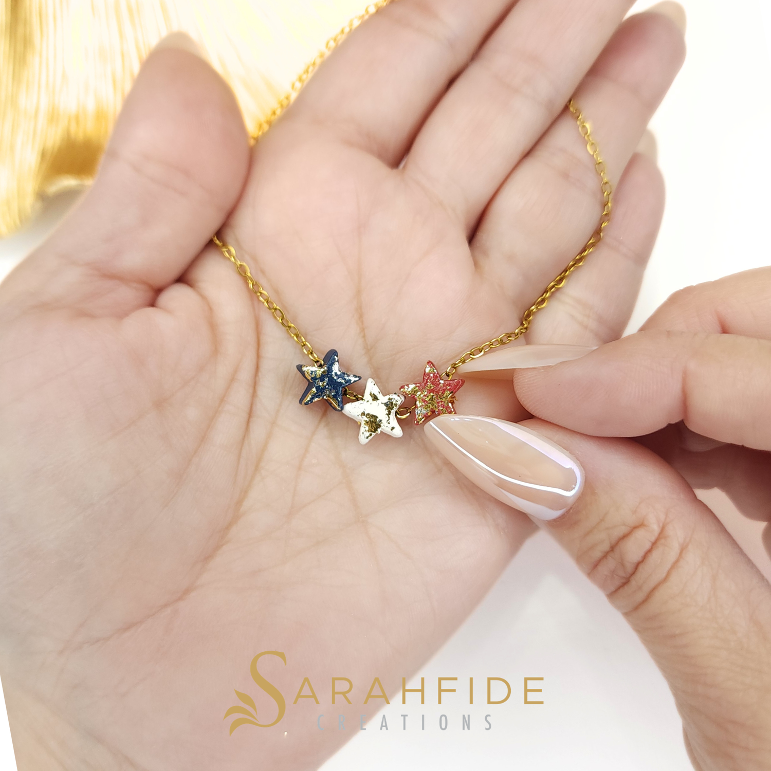 Patriotic Star Necklace for Women | 4th of July Jewelry 