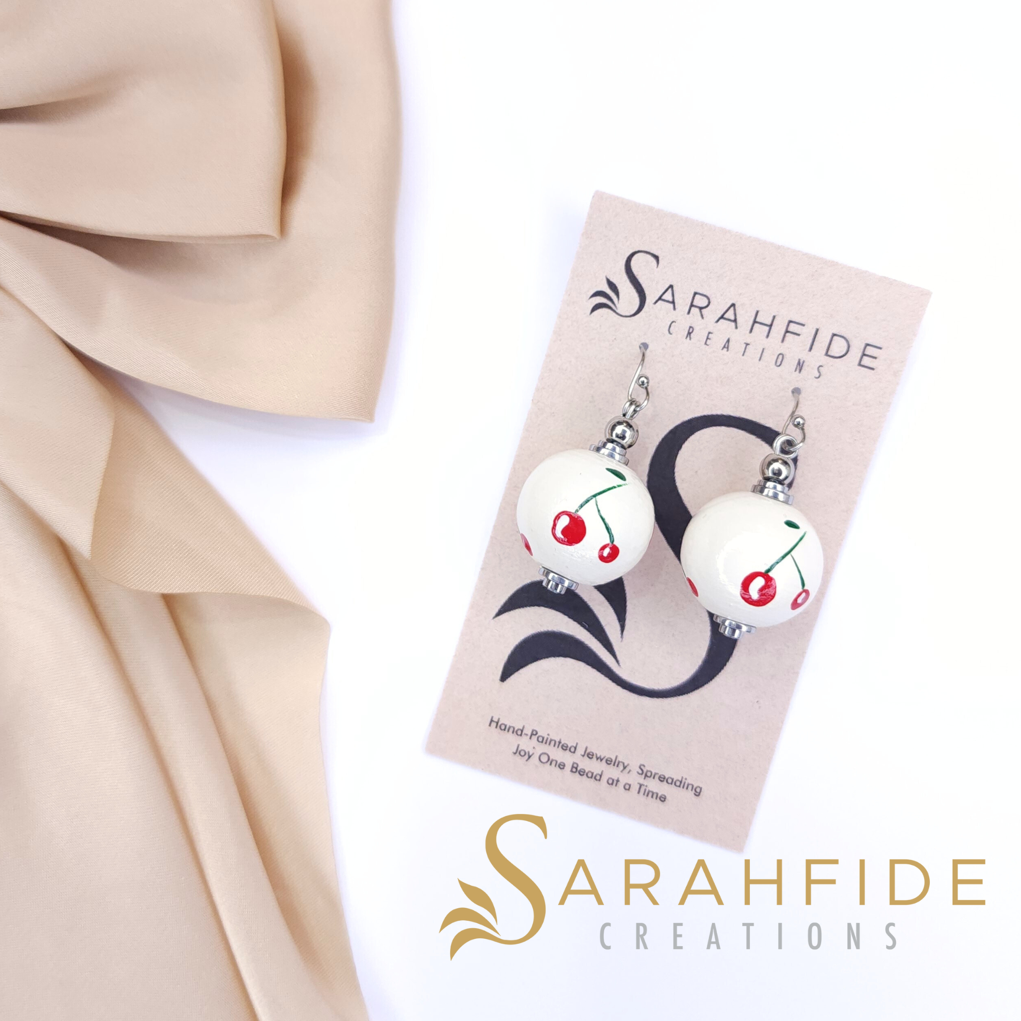 Cherry Bougie Shy Dangle Earrings