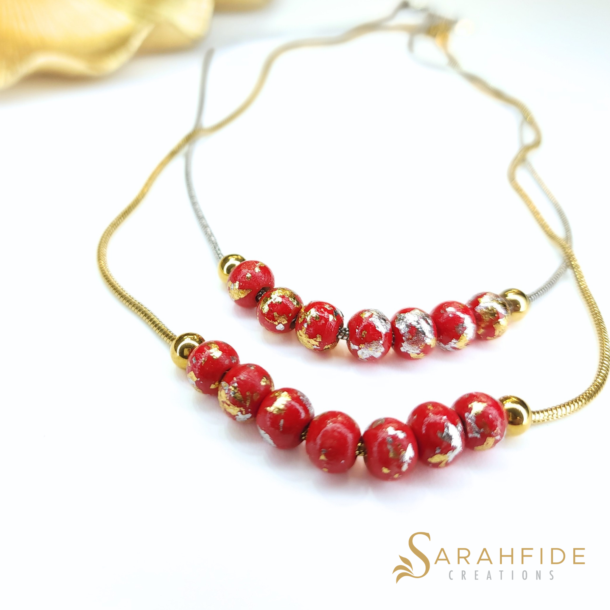 Red Sparkle DelMar Necklace