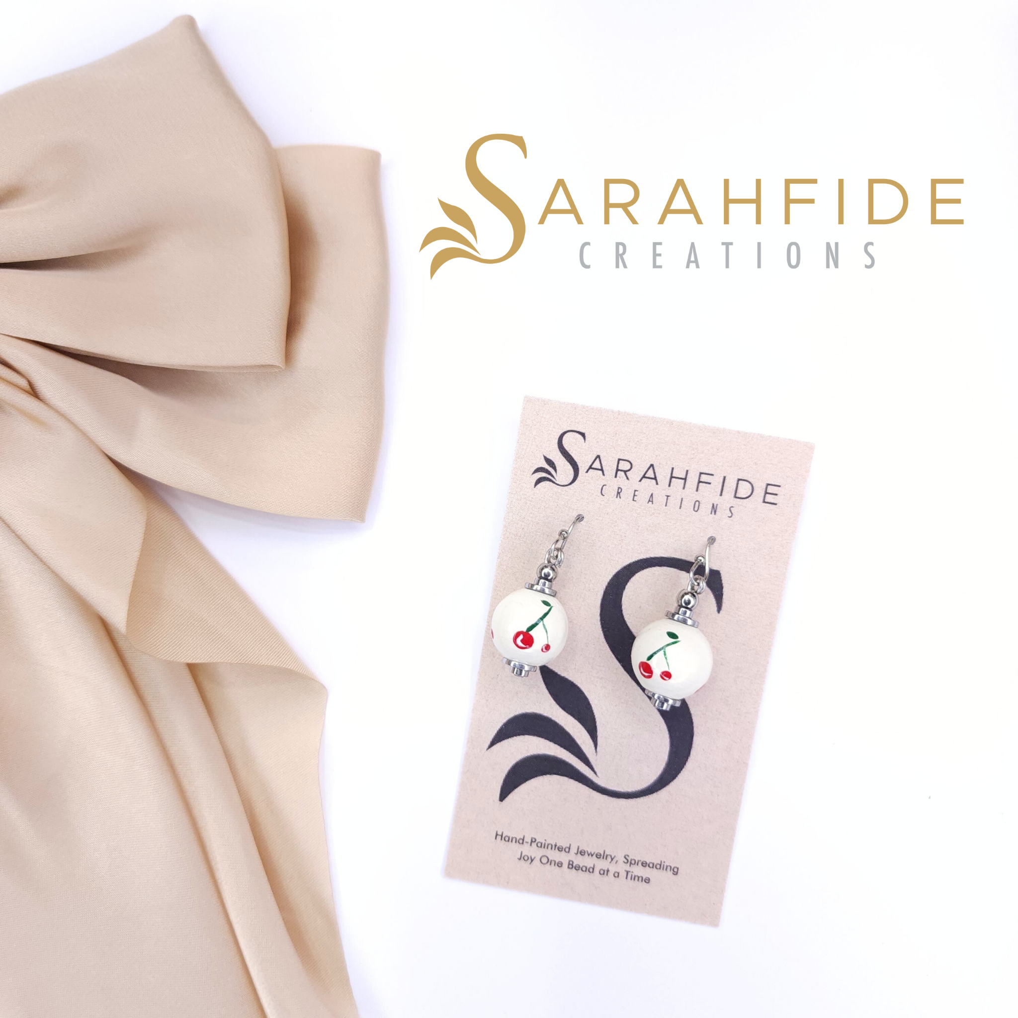 Cherry Shy Dangle Earrings