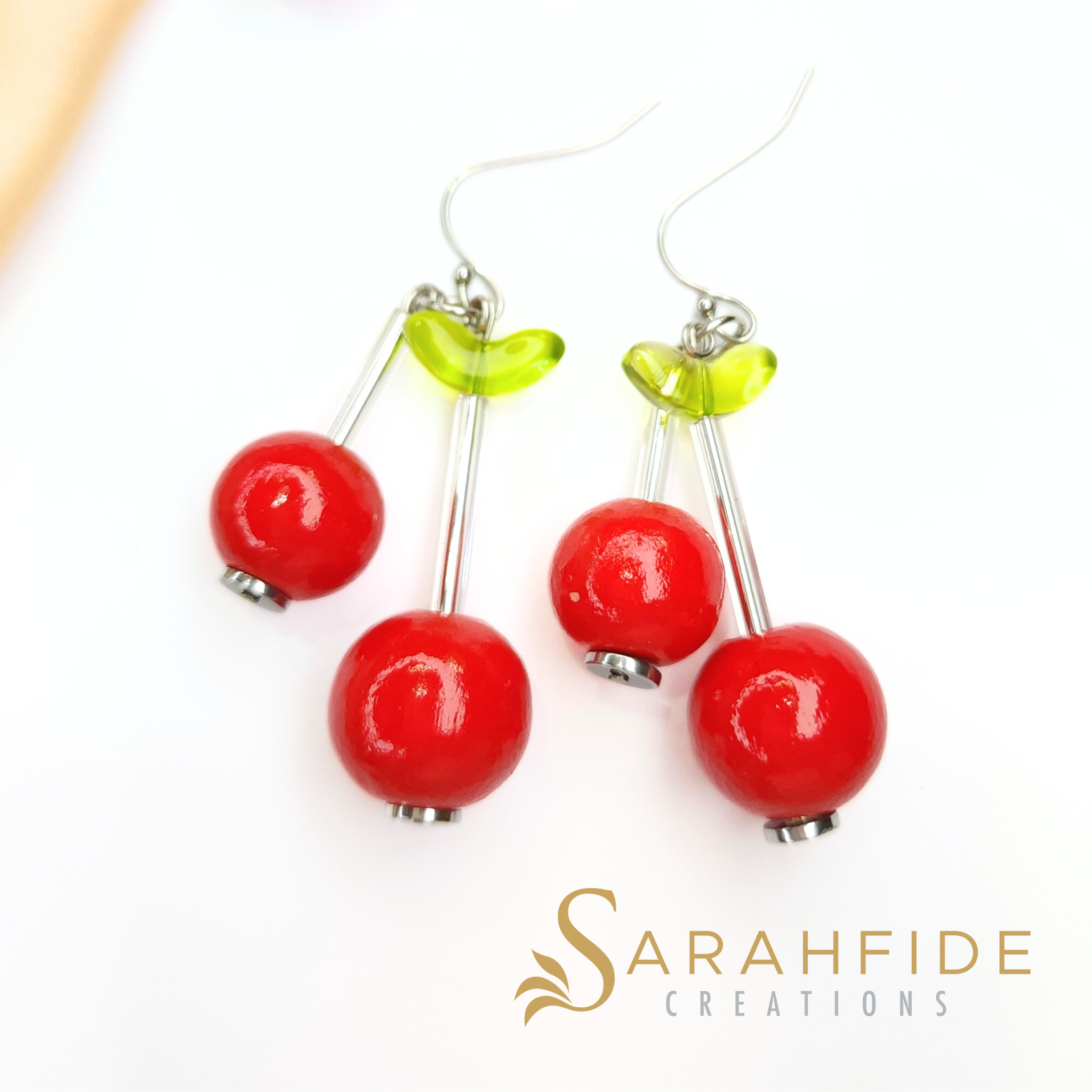 Cherry Blossom Lane Cherry Dangle Earrings