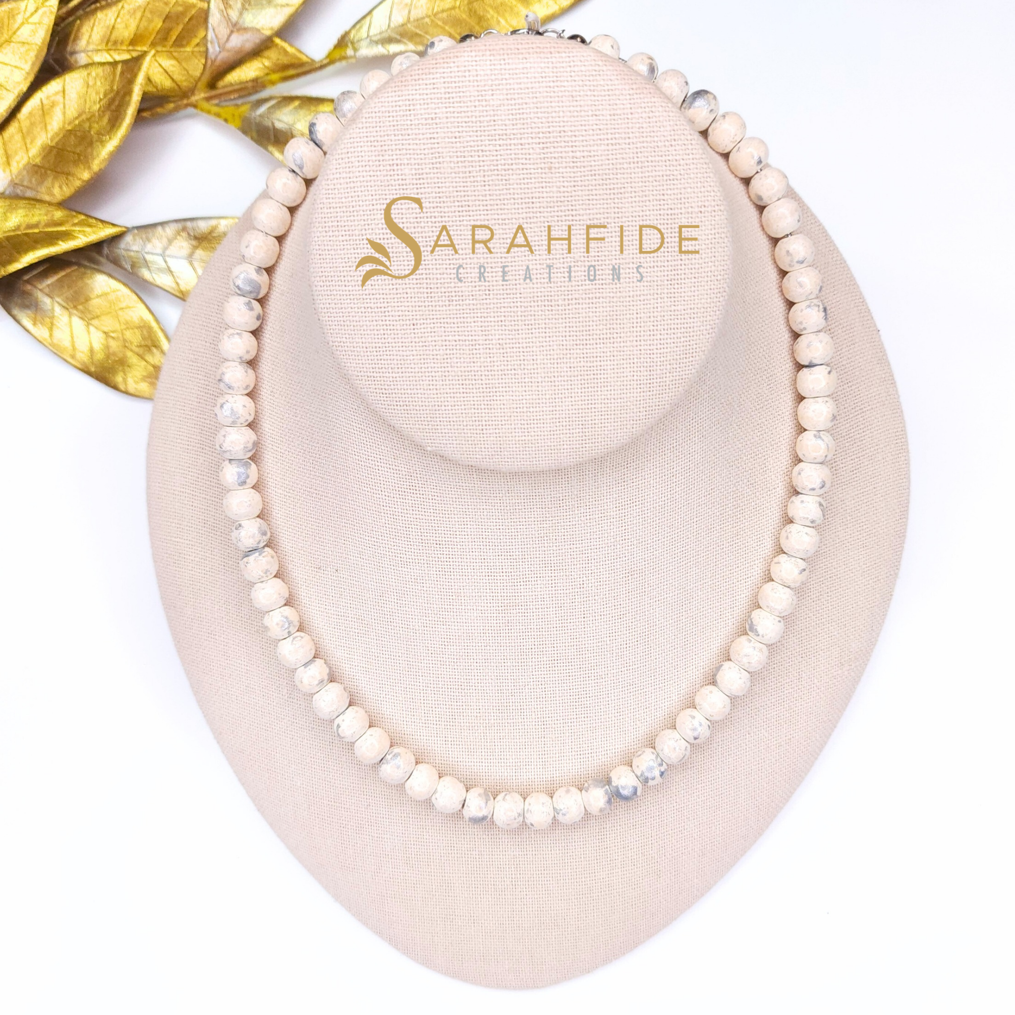 Silver Lux Aila Bead Strand Necklace