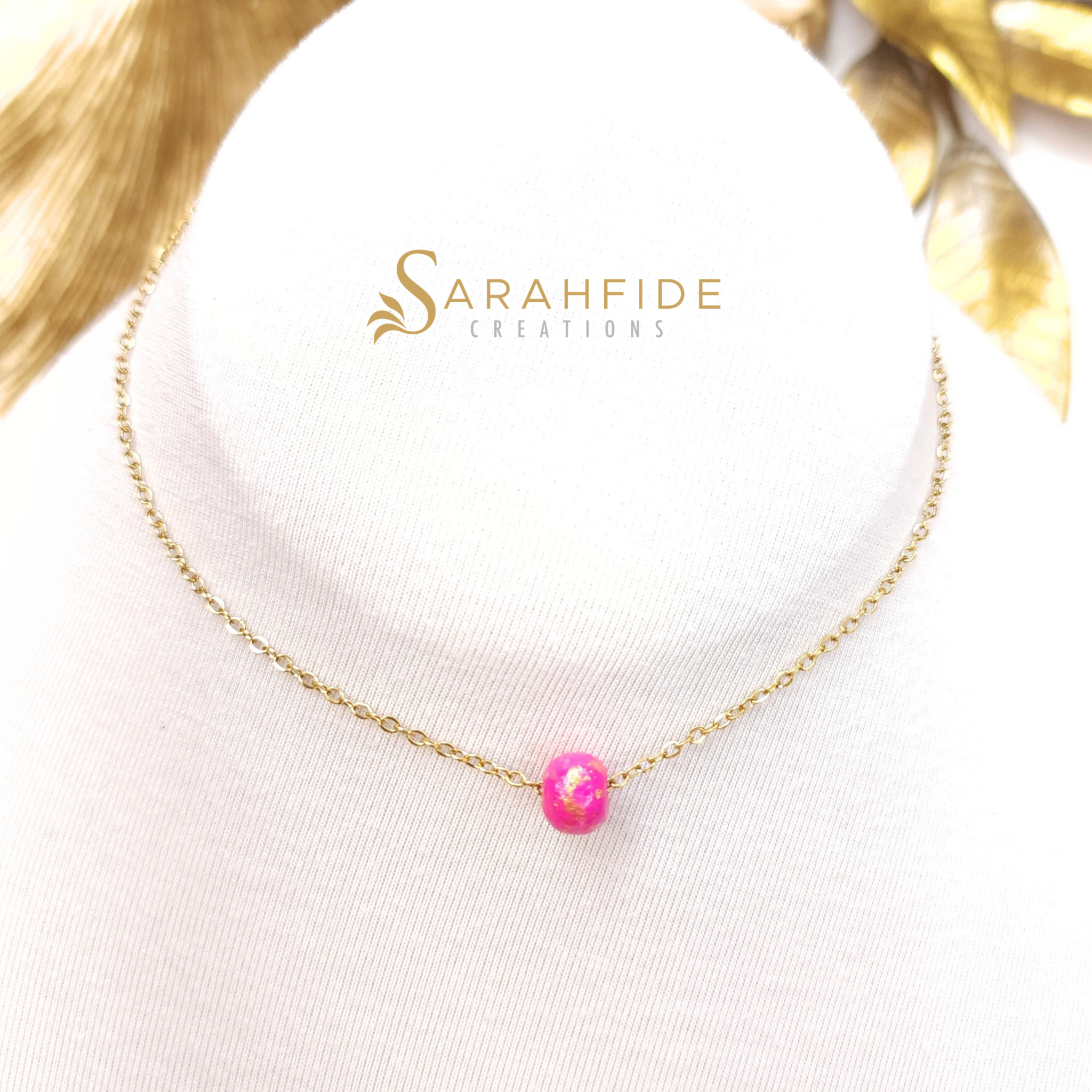 Hot Pink Color Pop Jane Pendant Necklace