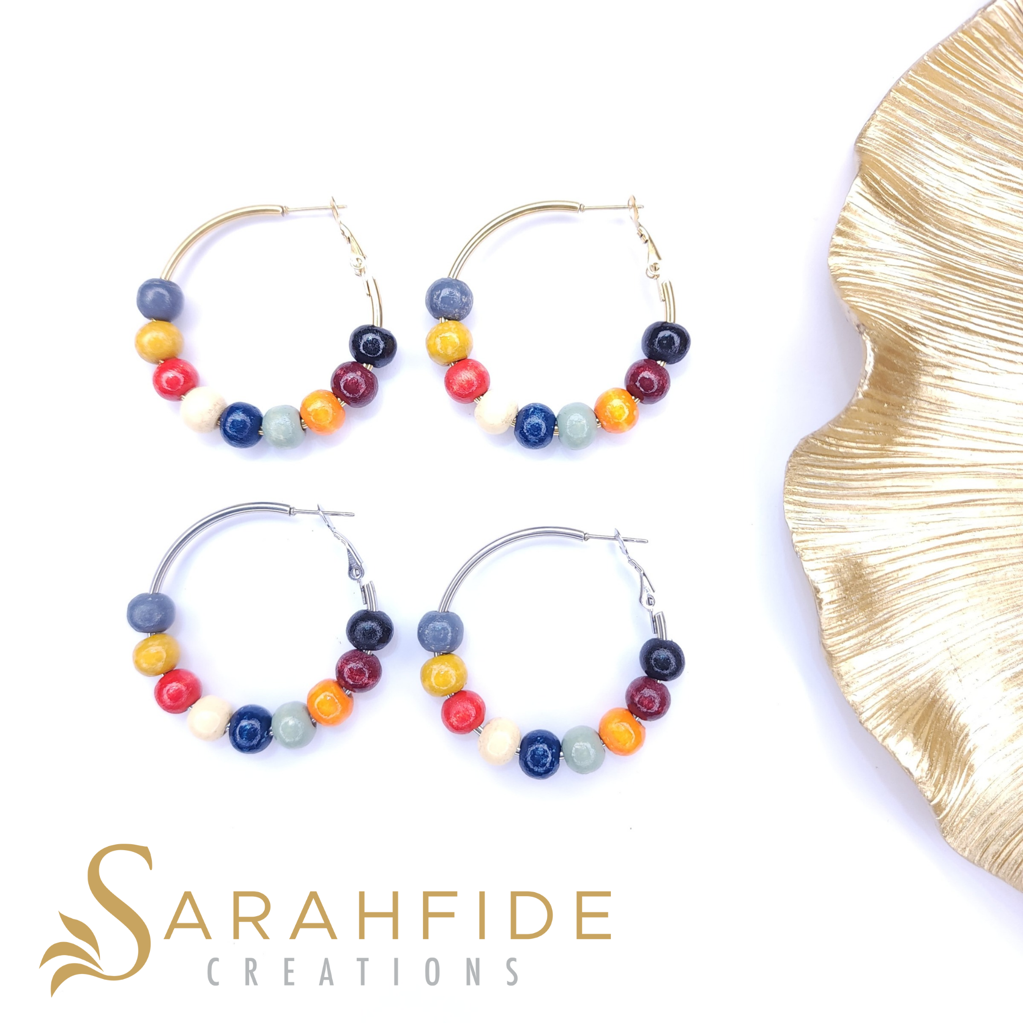 Colorful Blessings Large Hoop Earrings