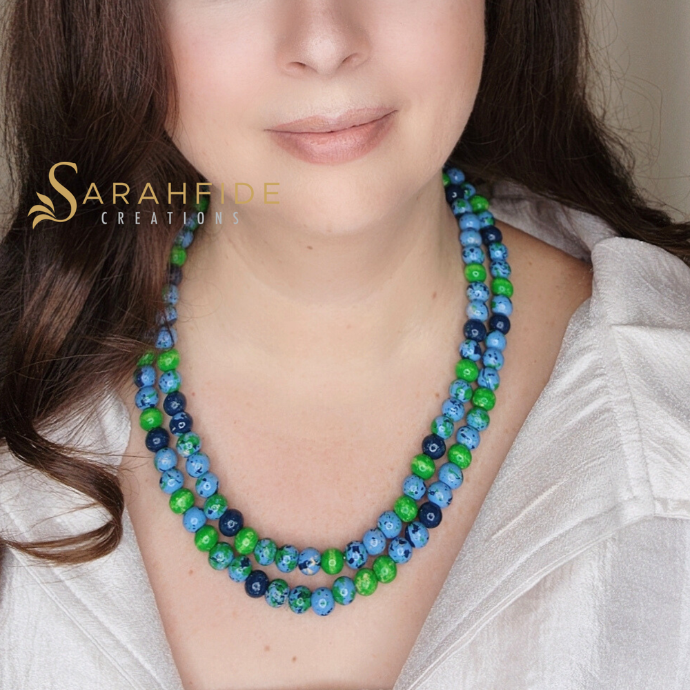 The Marina Adaline Wood Bead Necklace