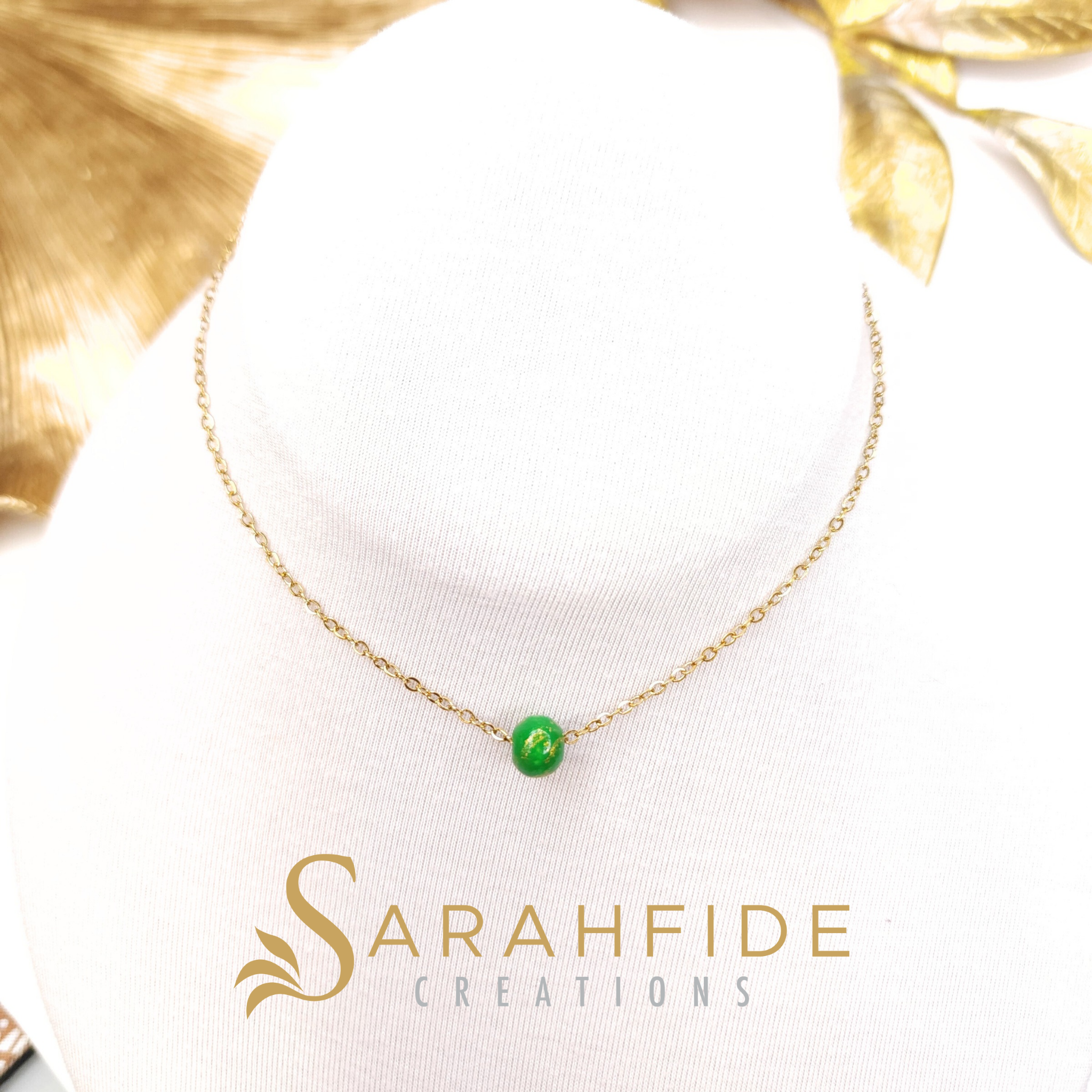 Bright Green Color Pop Jane Pendant Necklace