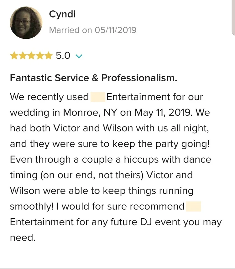 Client review screenshot 5 from the IKSounds review collection