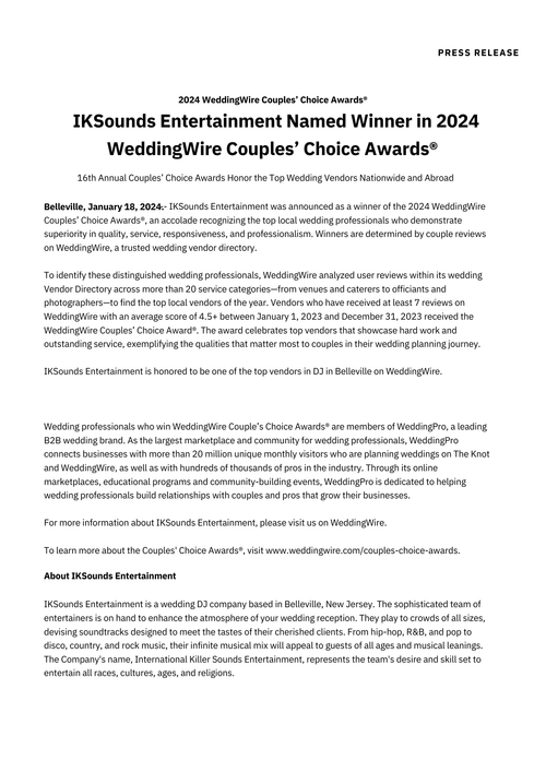 WeddingWire recognition · 1