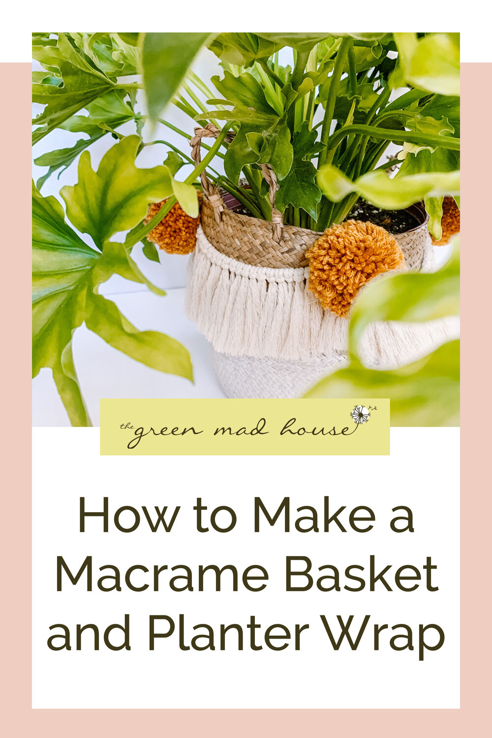 How to Make a Macrame Plant Basket — The Green Mad House