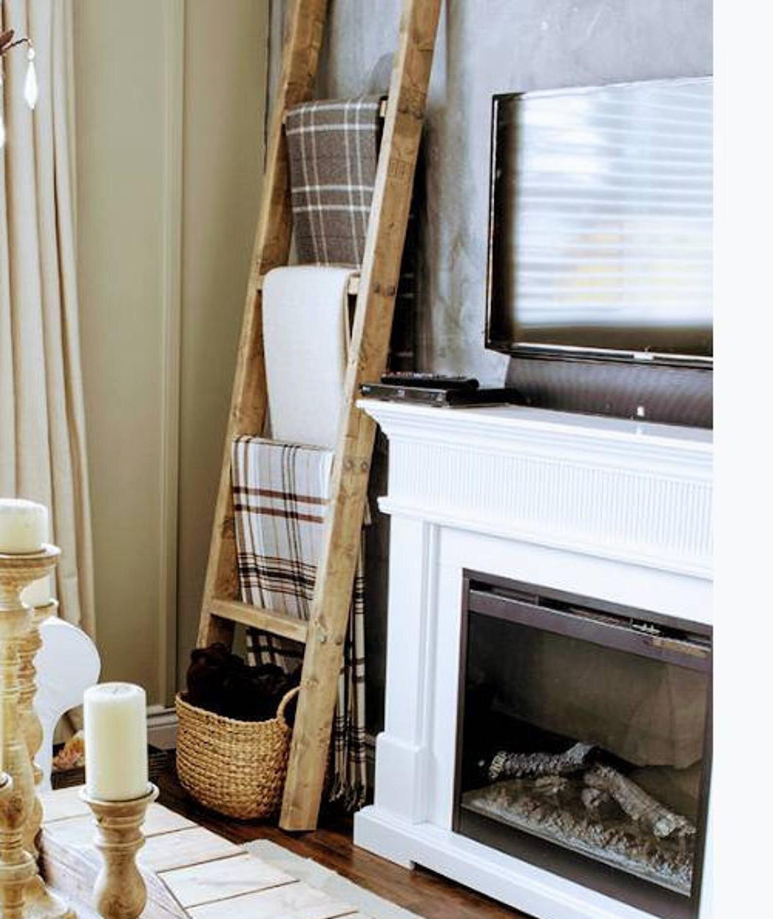 Farmhouse Style Blanket Ladders | $56.95