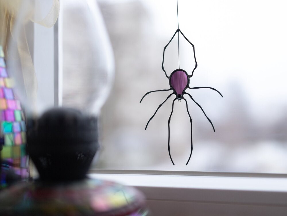 Spider &amp; Web Stained Glass | $35+