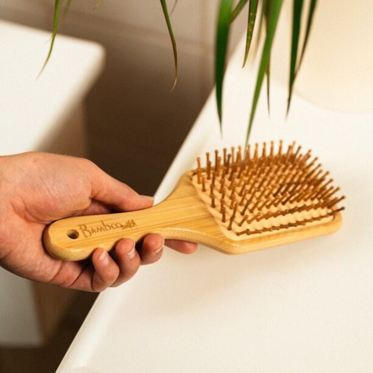 Handmade Bamboo Hairbrush | $16+