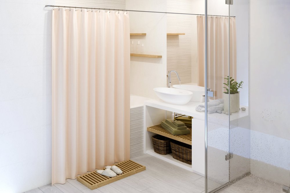 Organic Cotton Shower Curtain | $135