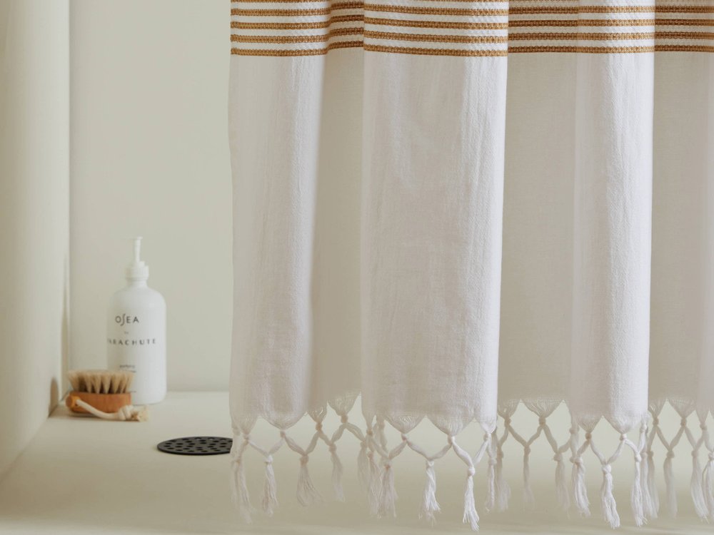 Turkish Cotton Shower Curtain | $99
