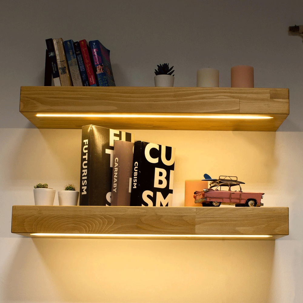 Floating Shelf with Lights | $55+