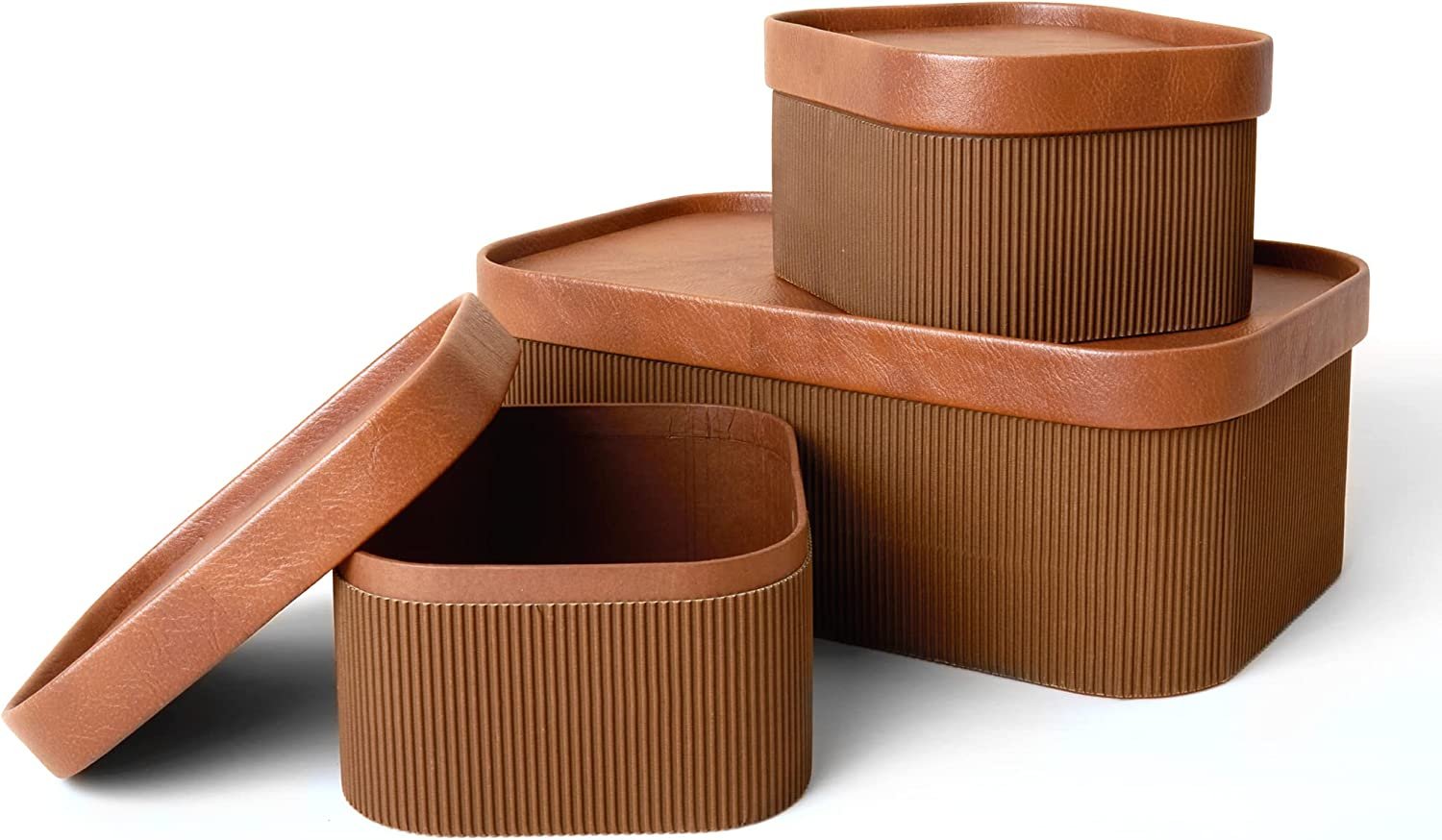 Cardboard &amp; Leather Boxes | $37