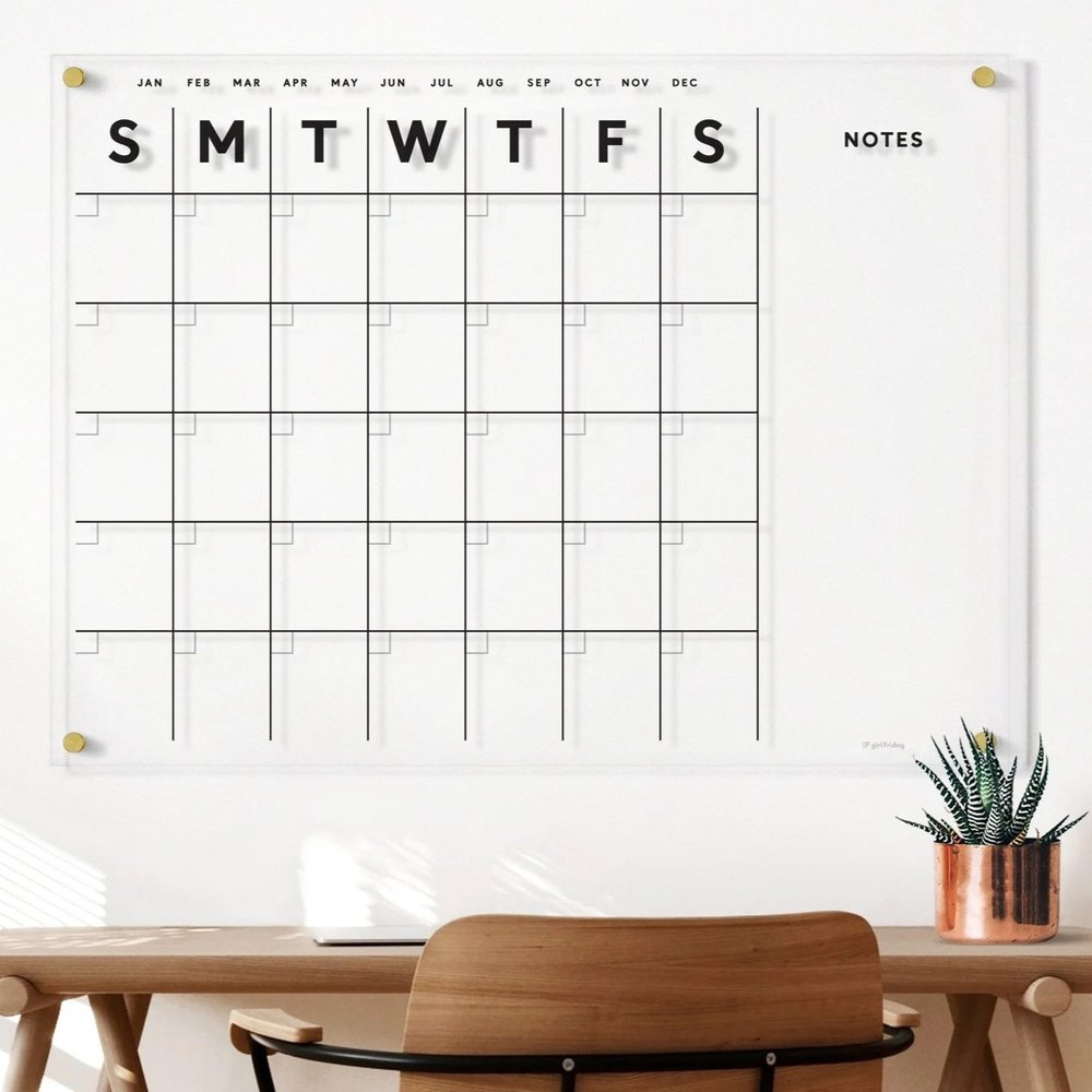 Acrylic Wall Calendar | $80+