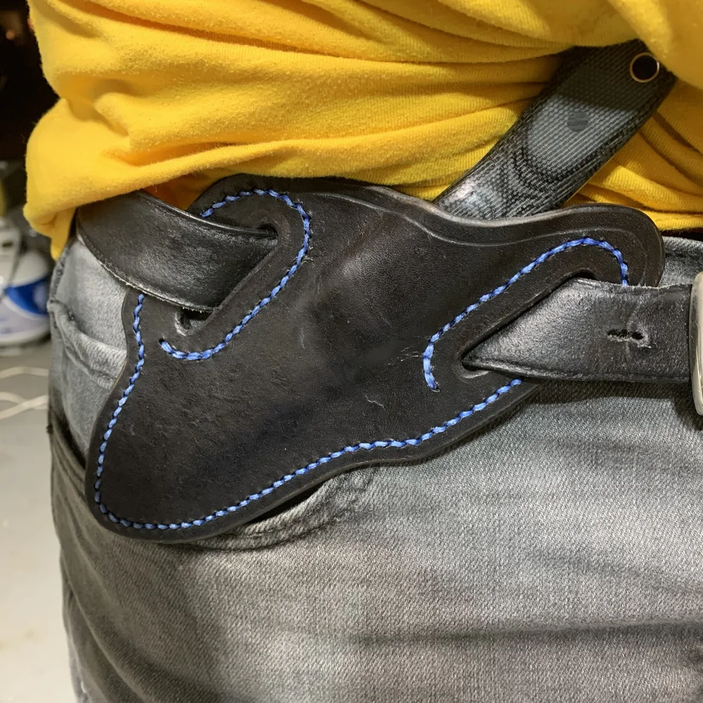 Making a 45 Degree Pancake Knife Sheath — Lawvere & Son Knife Co.