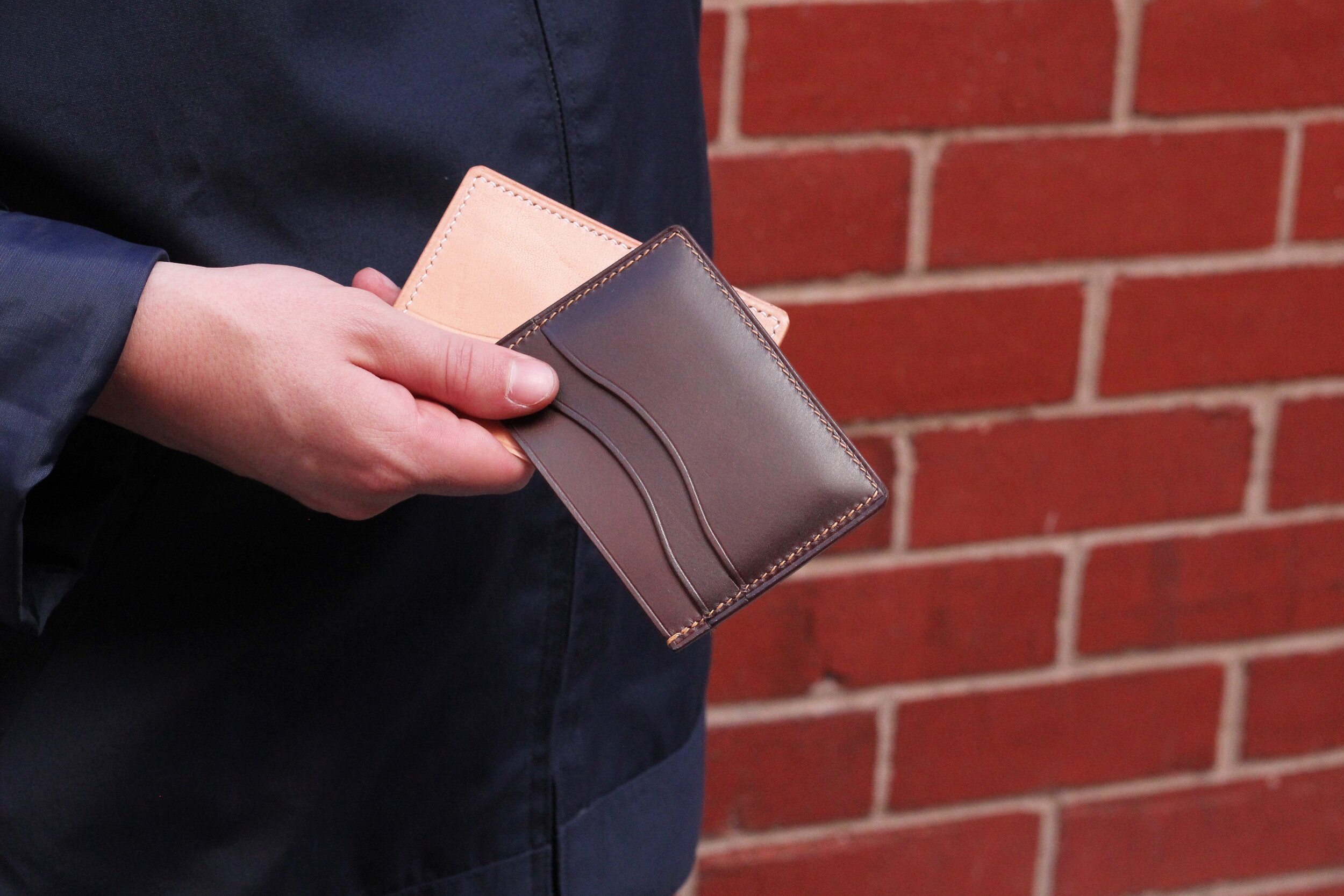 Hand-stitched Card Wallets