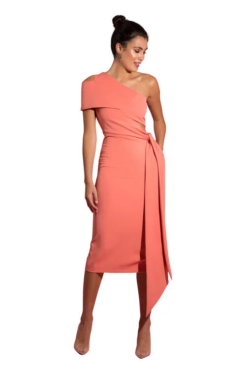 Lolita One Shoulder Midi Dress