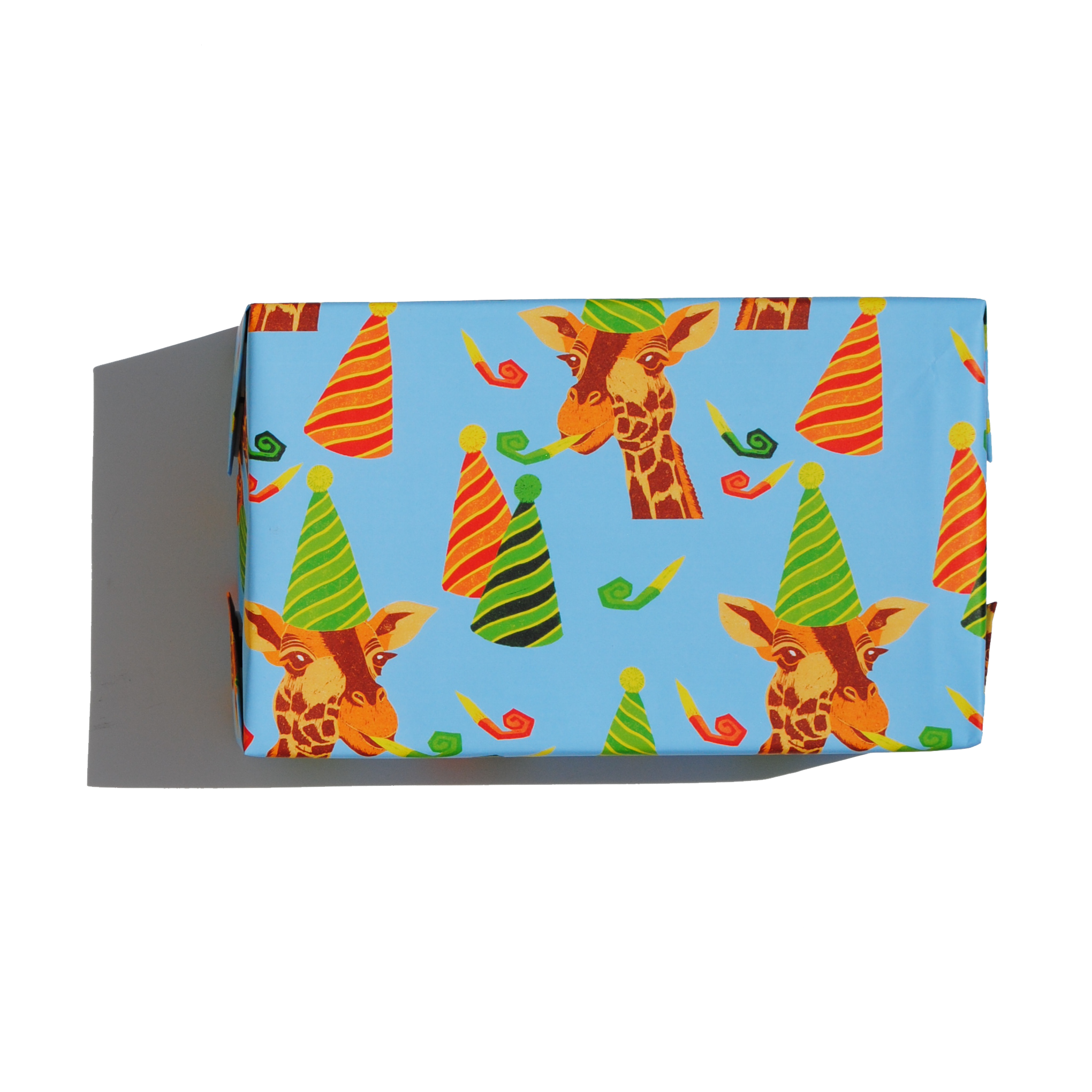 Gift Wrapped in Party Giraffe A2 wrapping paper CUTOUT.png