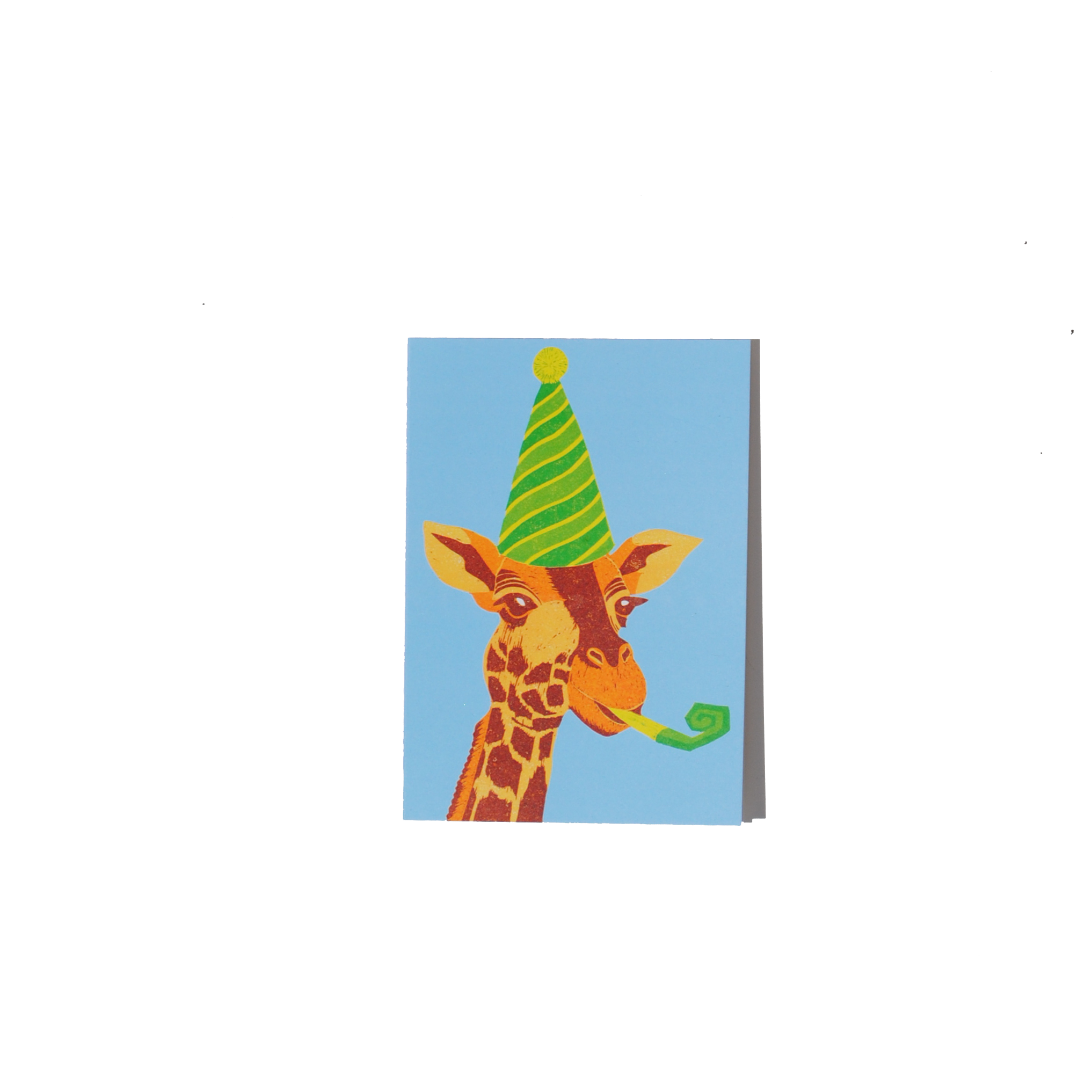 Party Giraffe 5in x 7in Greeting Card CUTOUT.png