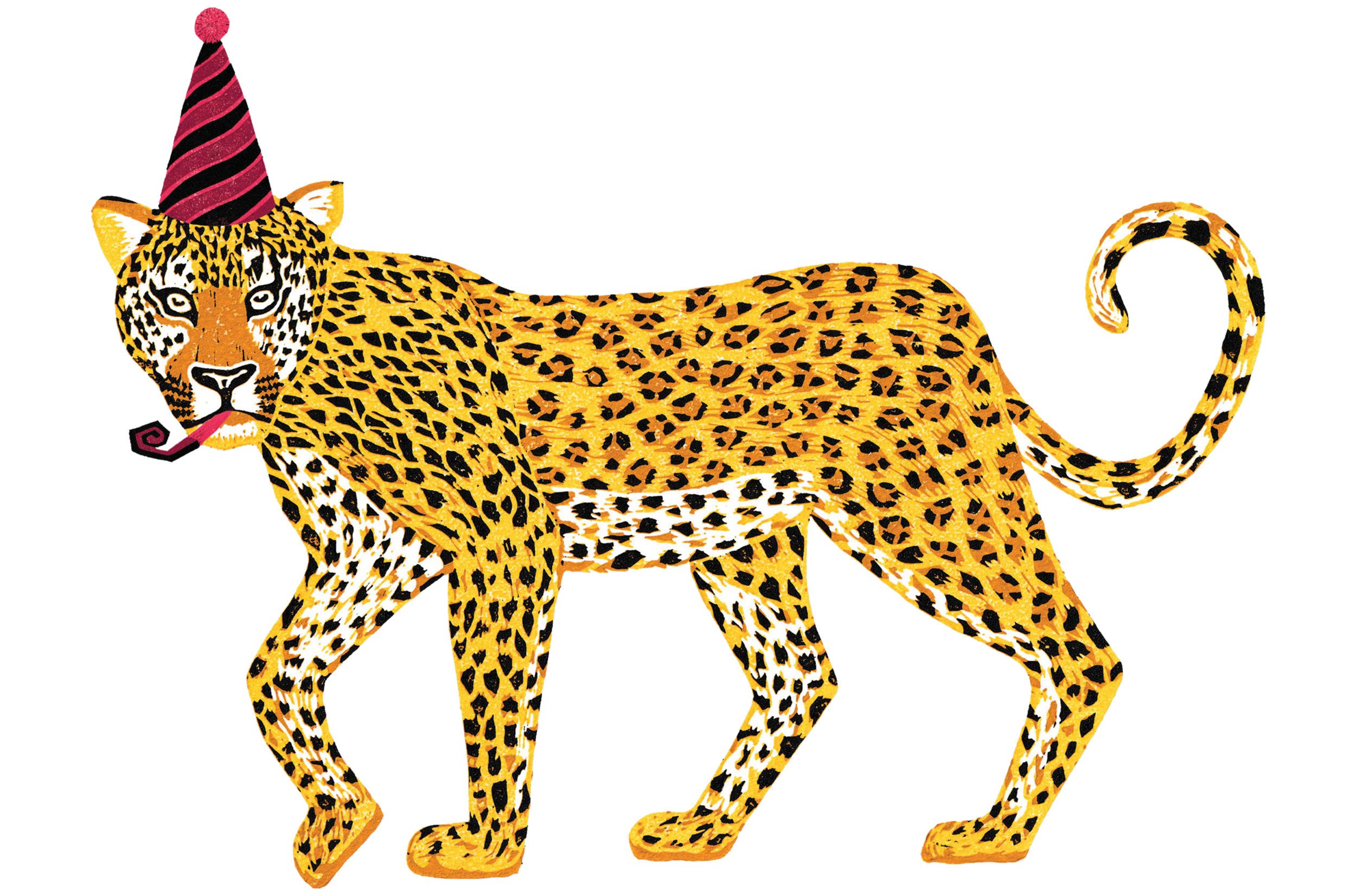 Party Leopard with transparent background PNG.png