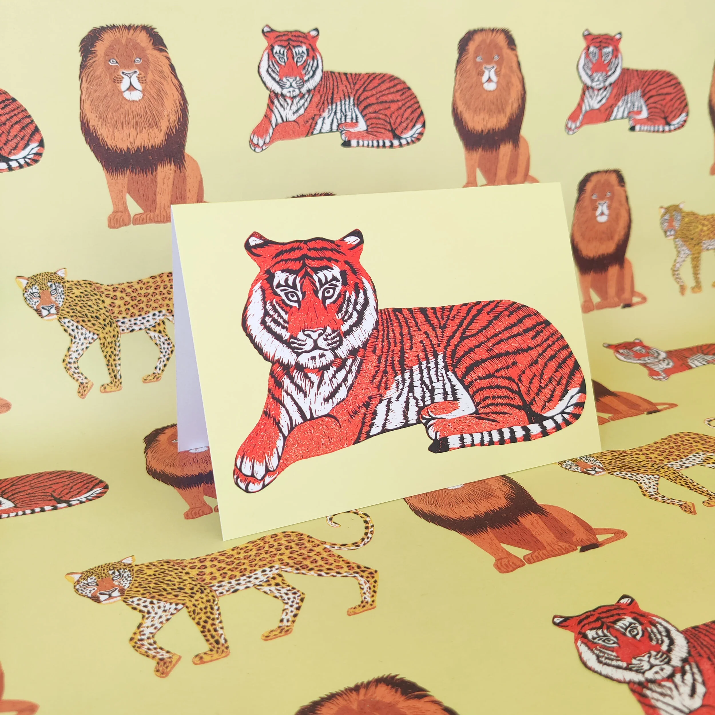 Tiger Greeting Card — Corrina Ann Art