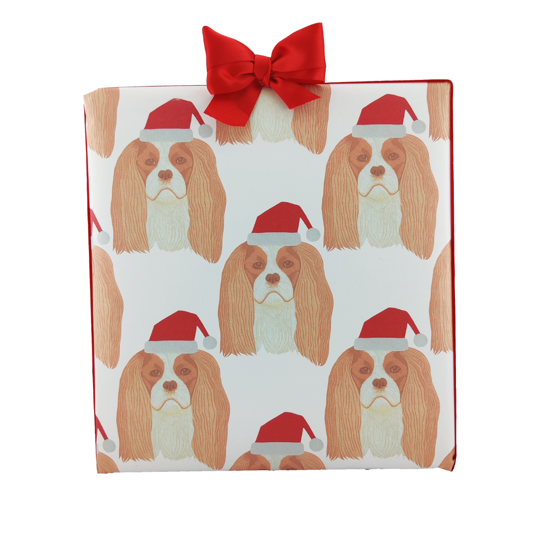 Cavalier King Charles Christmas Wrapping Paper.png