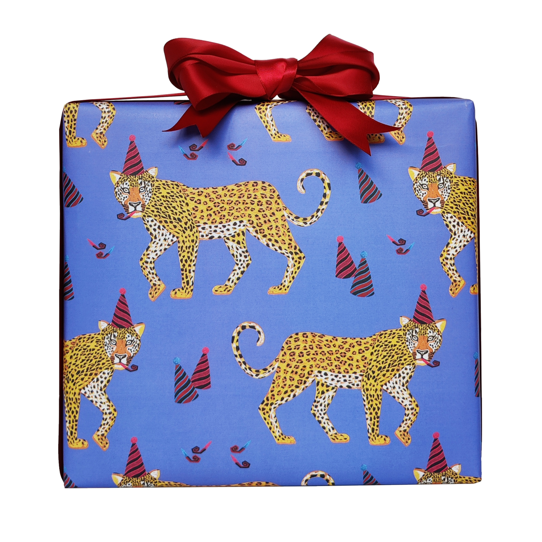 Party Leopard Birthday Wrapping Paper