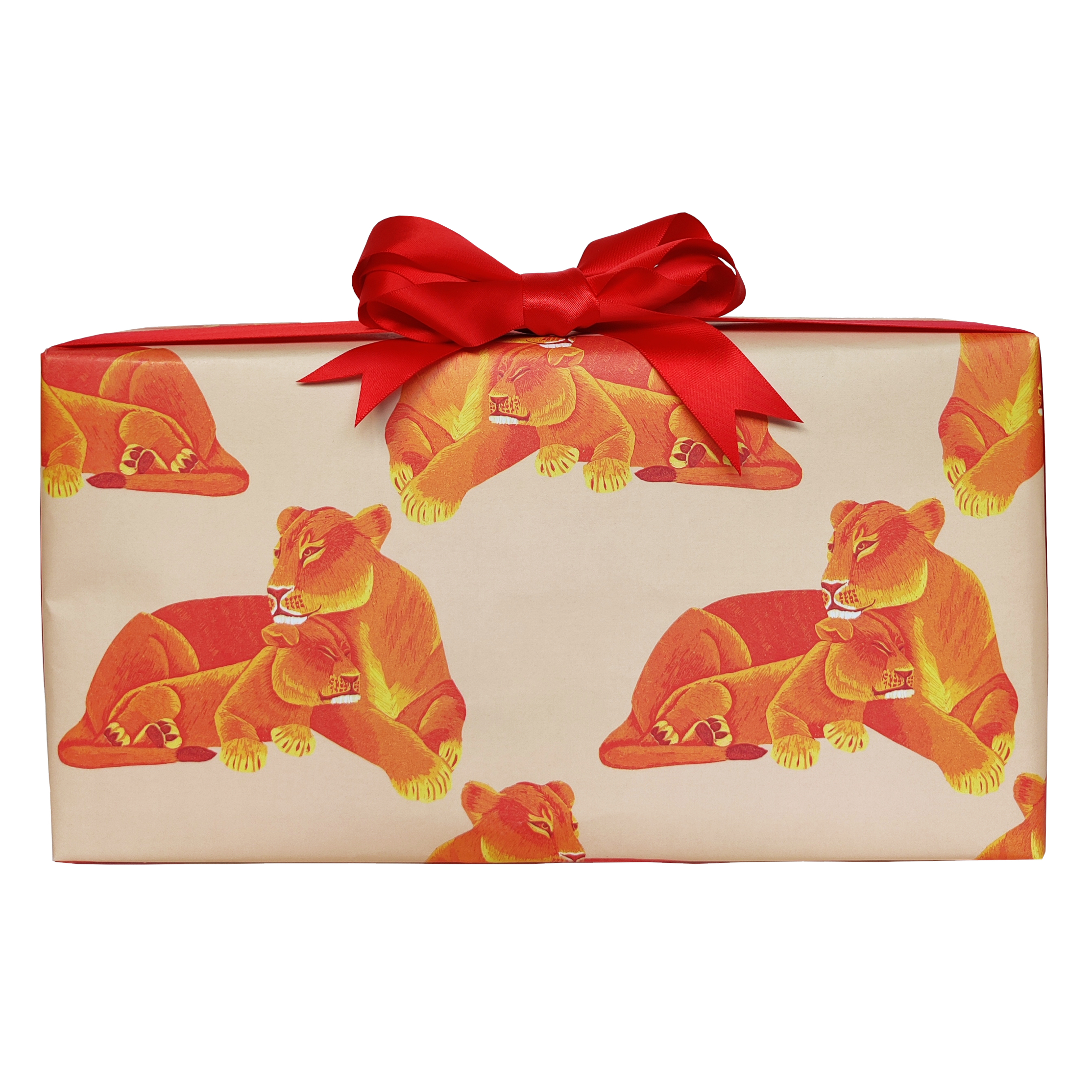 Lioness and Cub Wrapping Paper