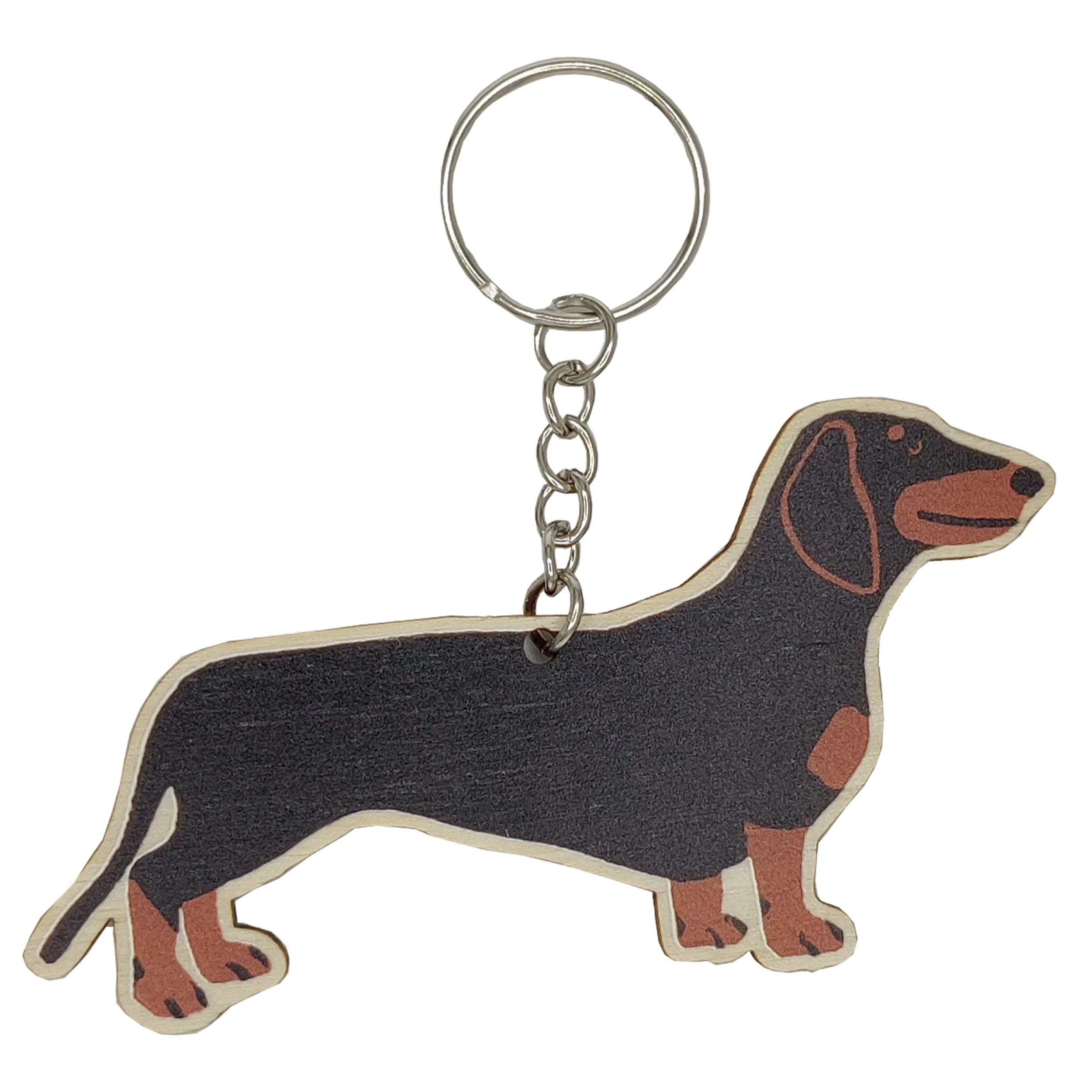 Black and Tan Sausage Dog Keyring.jpg
