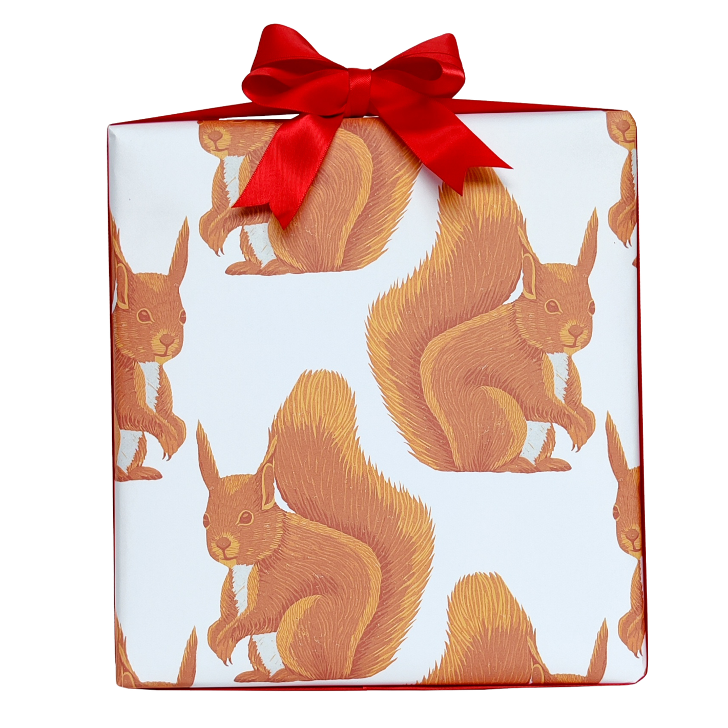 Red Squirrel Wrapping Paper