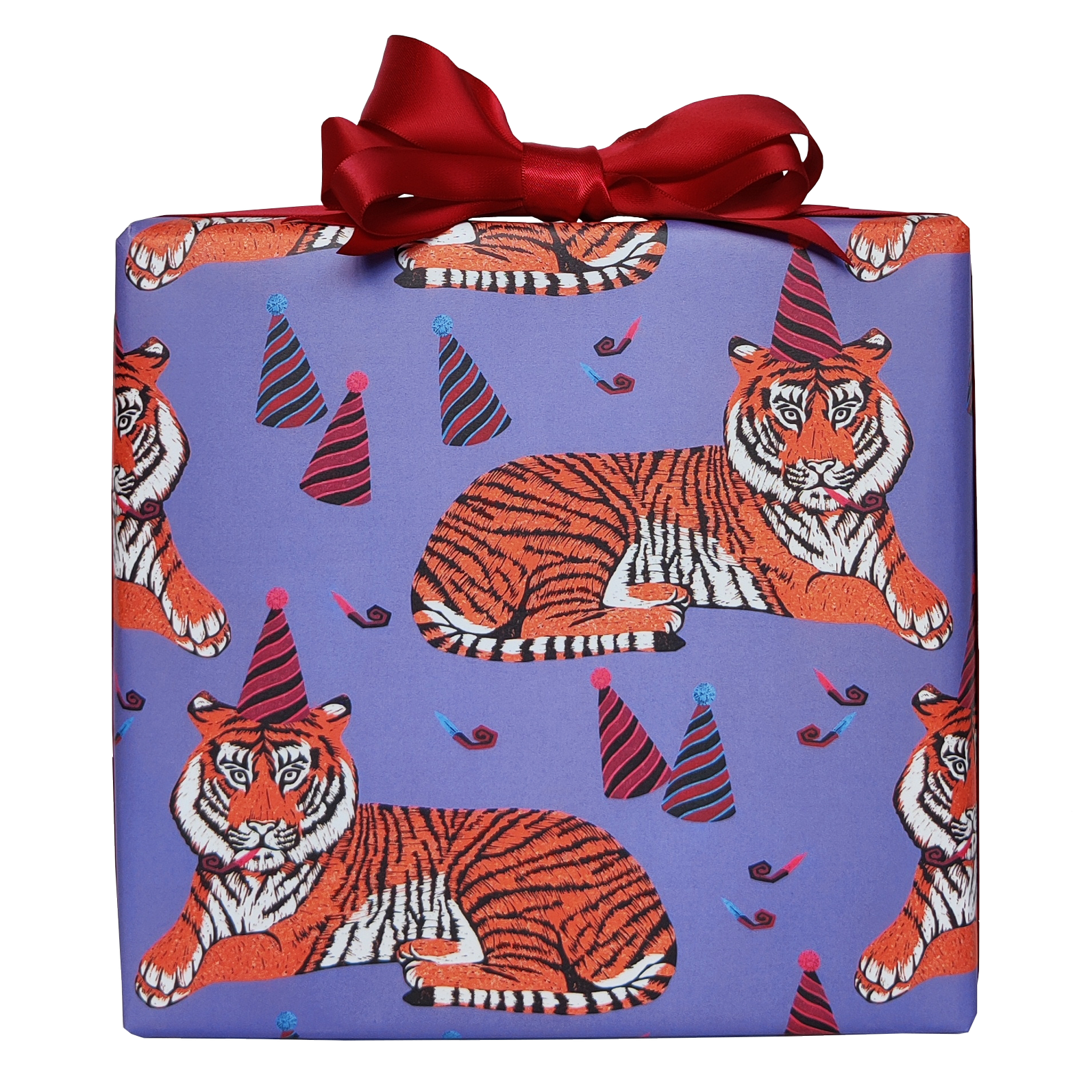 Party Tiger Birthday Wrapping Paper