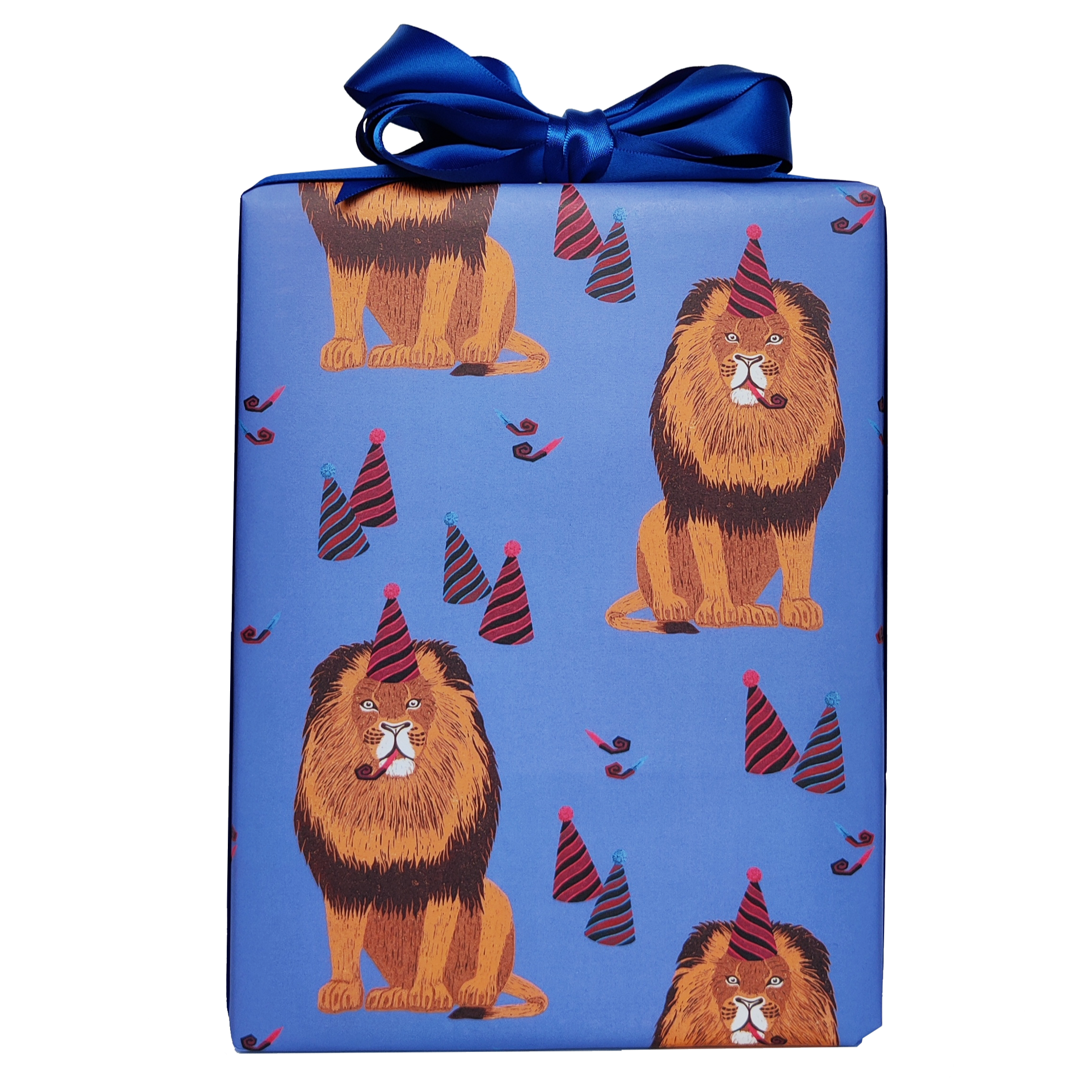 Party Lion Birthday Wrapping Paper