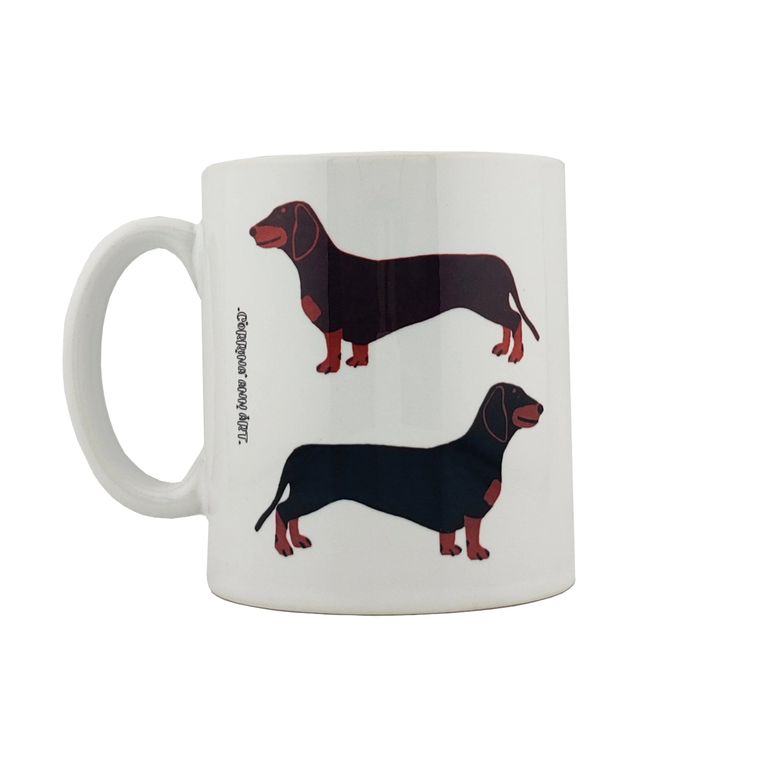 Black and Chocolate Sausage Dogs Mug