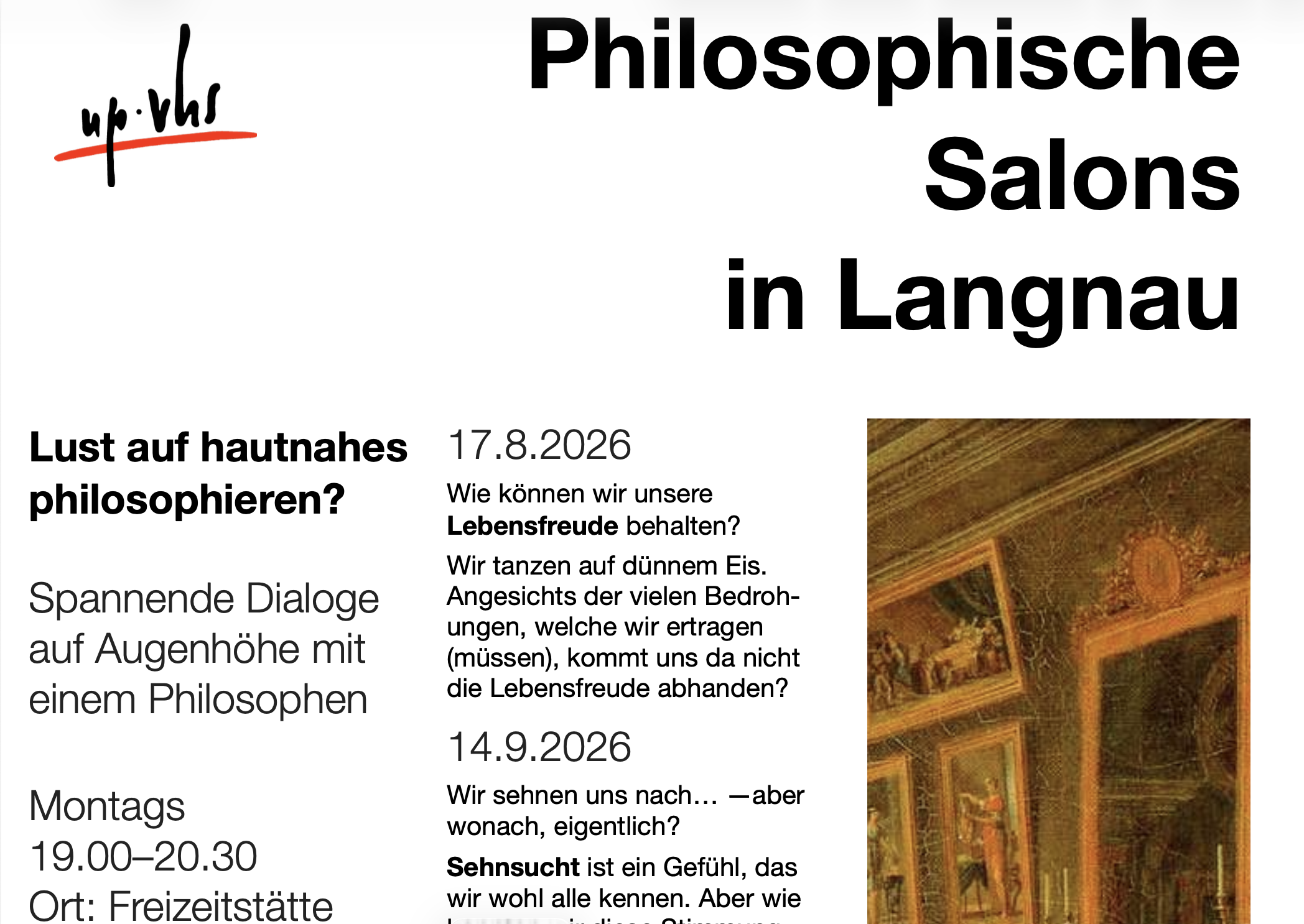 Philosophische Salons in Langnau