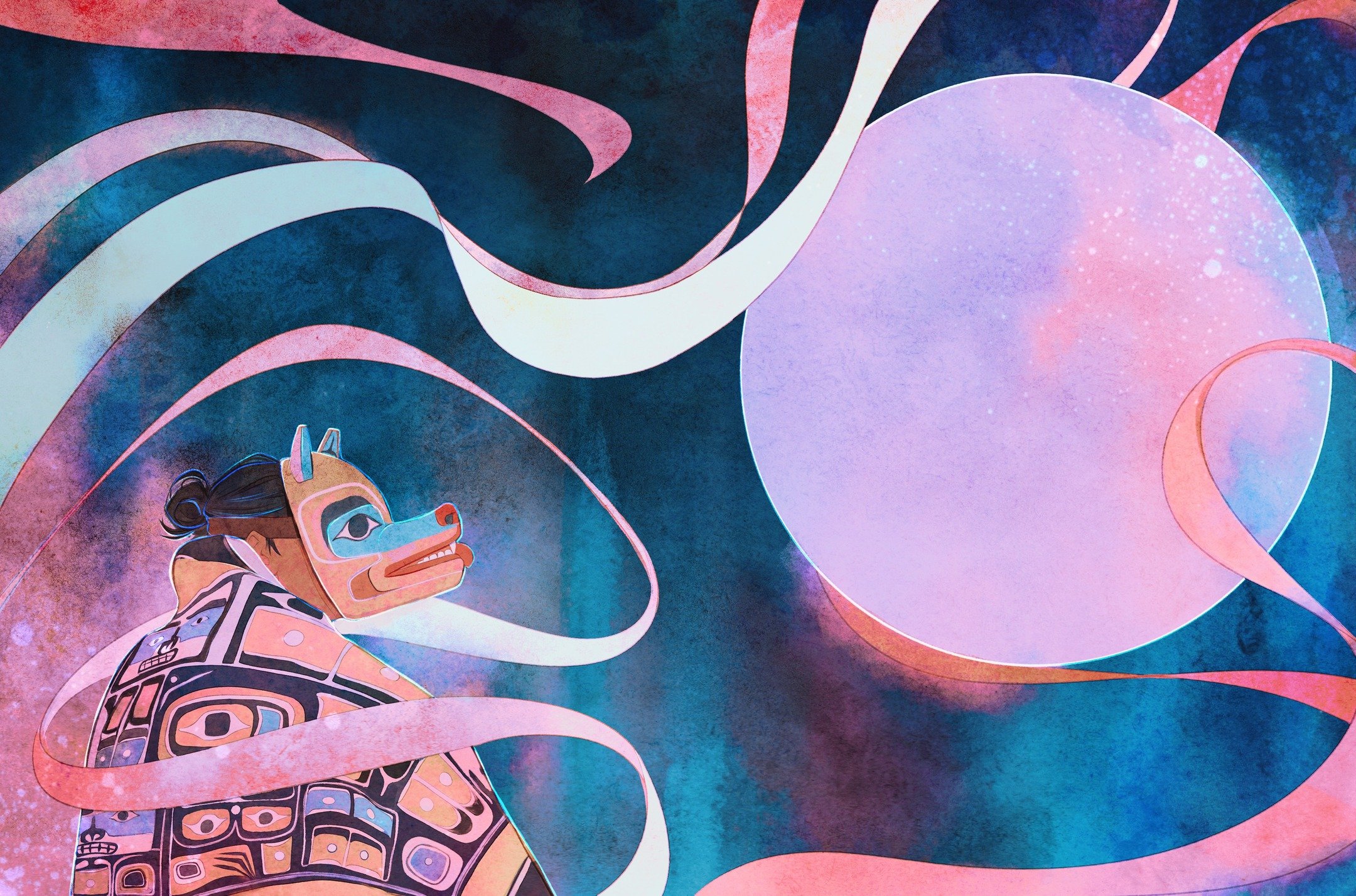 Dream (2026). Me when I dip my brush in moonlight lol. 

#artoftheday🎨 #nativeartist #nativeart #digitalart #tlingit